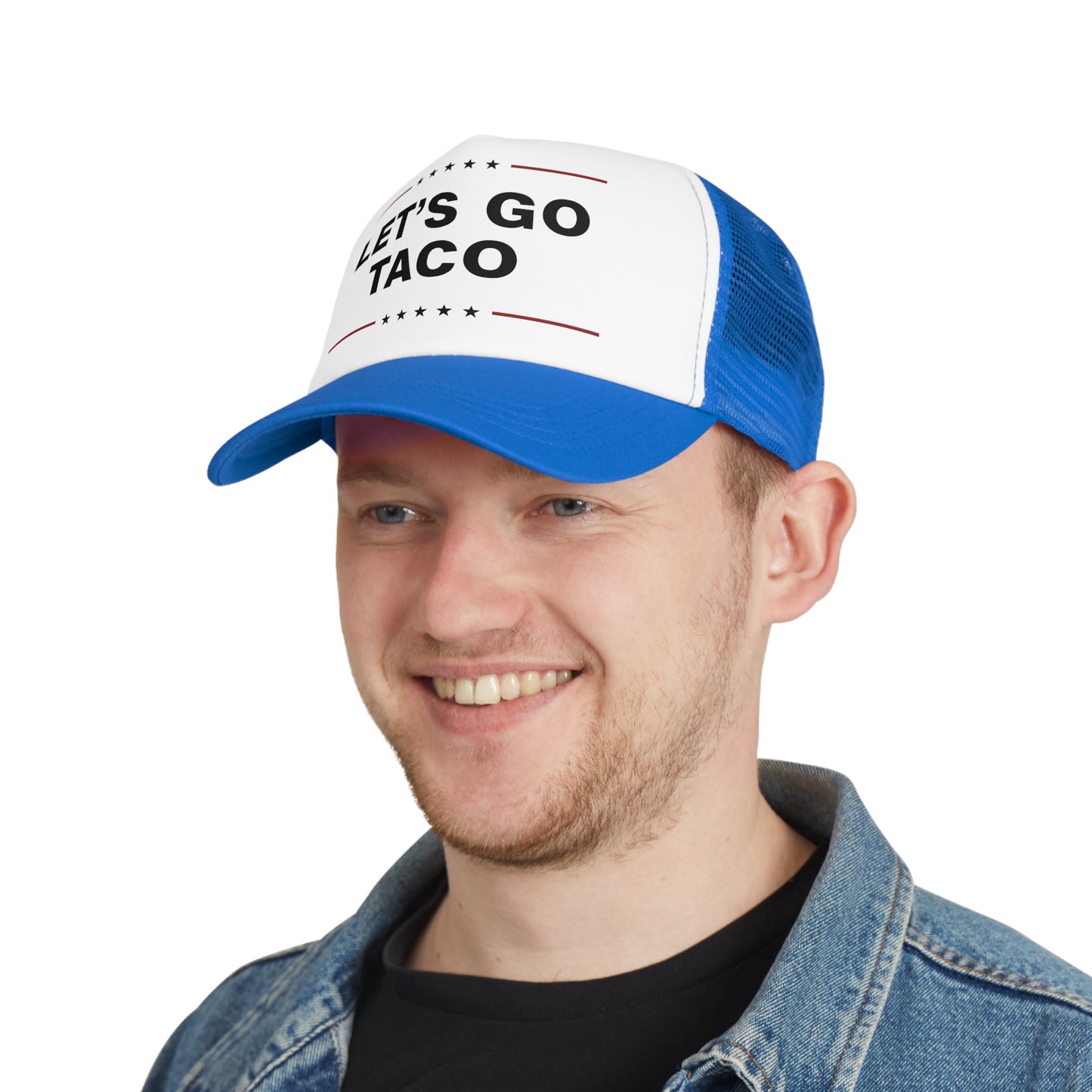 Let's Go Taco Mesh Cap - Impeach the Taco, Nacho President Hat, Humor Gift for Food Lovers, Party Accessory, Cinco de Mayo Party