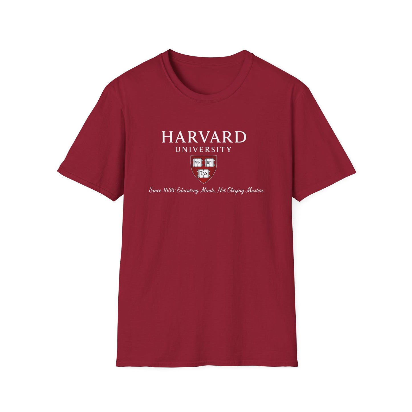 Harvard University - Since 1636: unisex t-shirt, antigovernment shirt, no masters tee, hands off universities t-shirt, law shirt
