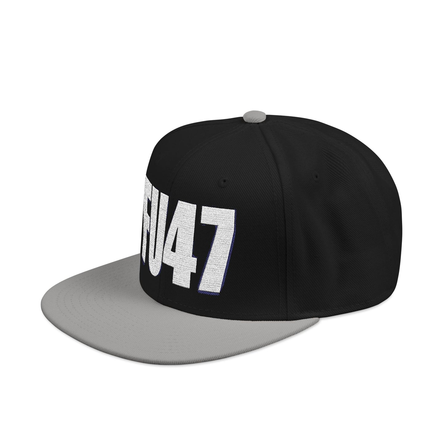 FU47 Snapback Cap, Trendy Embroidered Hat for Casual Style, Perfect for Gifting, Cool Streetwear Accessory, Unisex Cap
