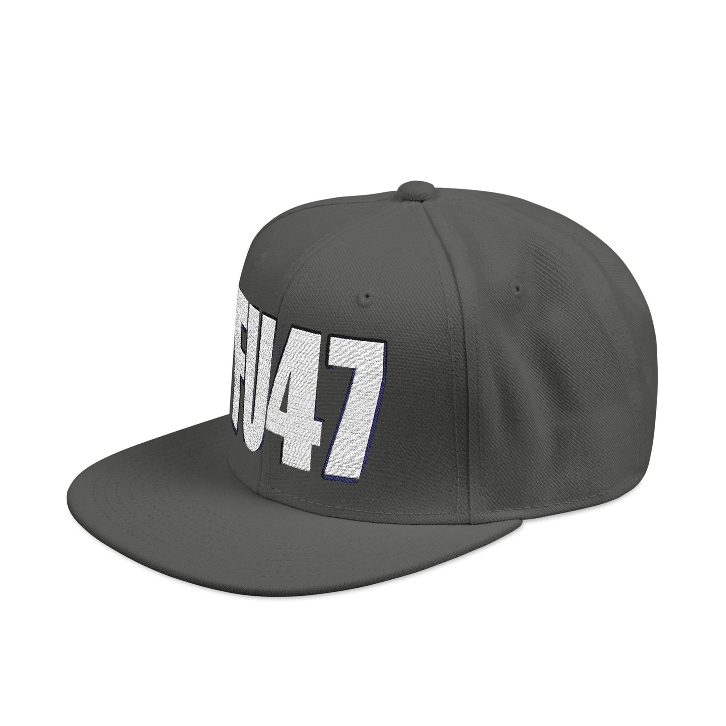 FU47 Snapback Cap, Trendy Embroidered Hat for Casual Style, Perfect for Gifting, Cool Streetwear Accessory, Unisex Cap