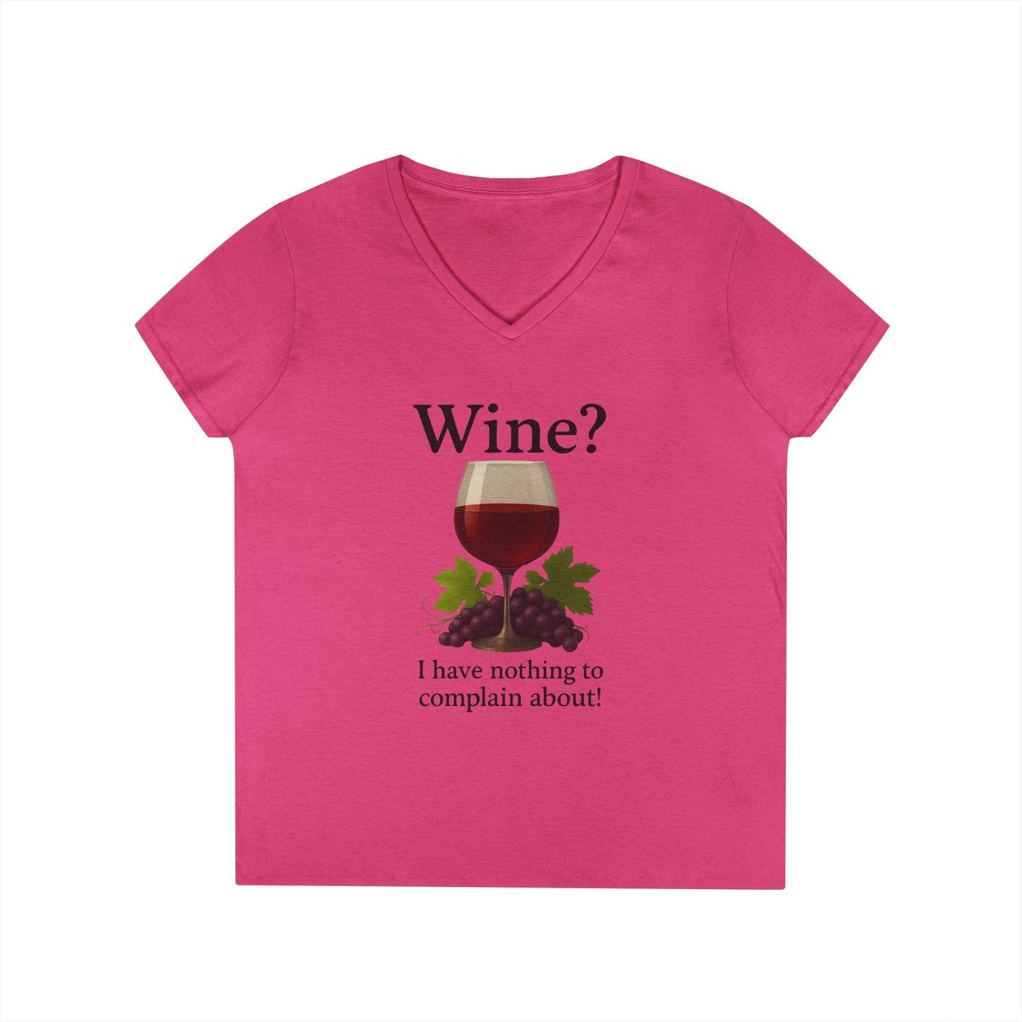 Wine Lover's V-Neck T-Shirt, Fun Wine Quote Tee, Gifts for Her, Casual Summer Top, Ladies' Wine Shirt