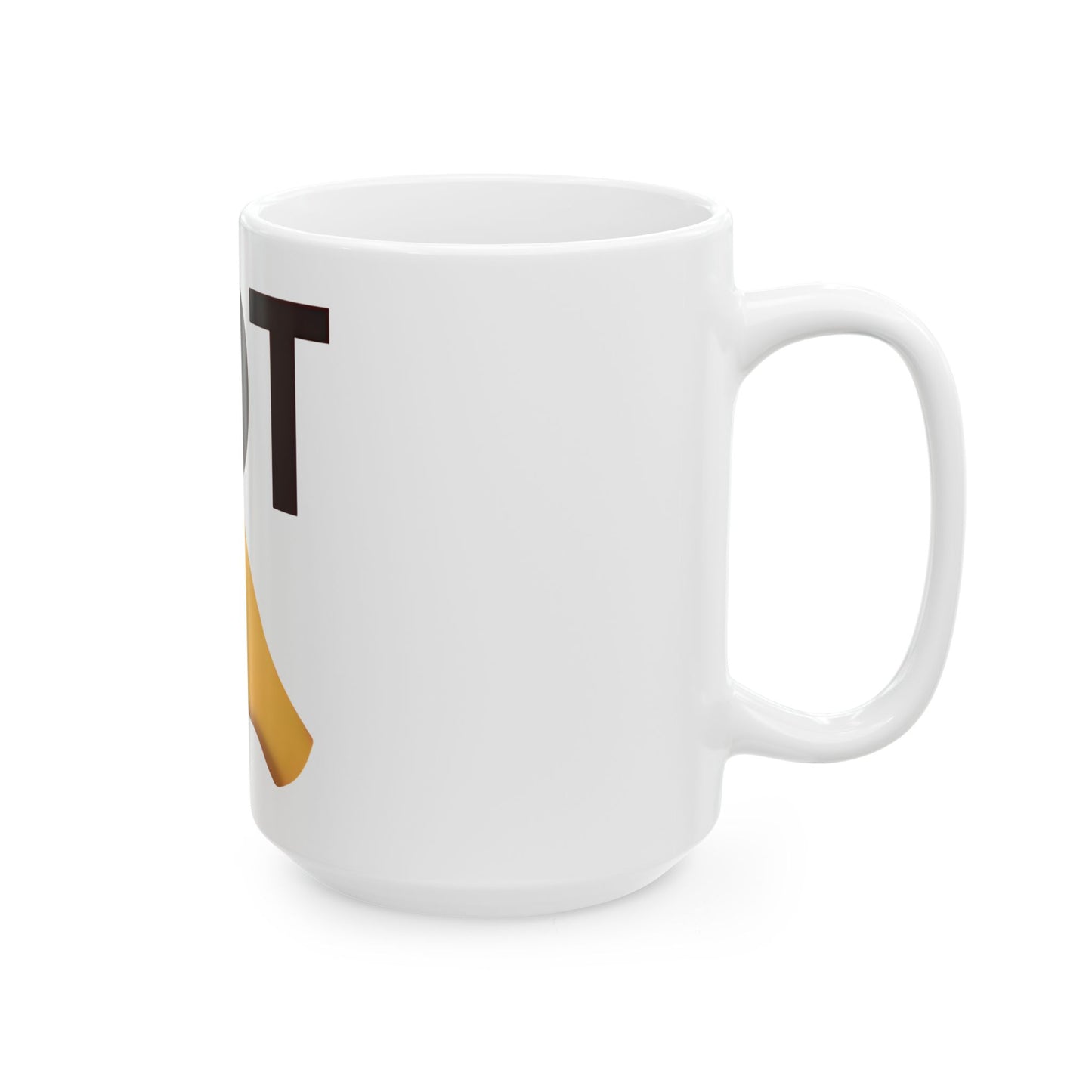 Fun Gesture Ceramic Mug with FDT Design, Coffee Cup for Friends, Unique Gift for Tea Lovers, Quirky Housewarming Mug, Office Humor Mug