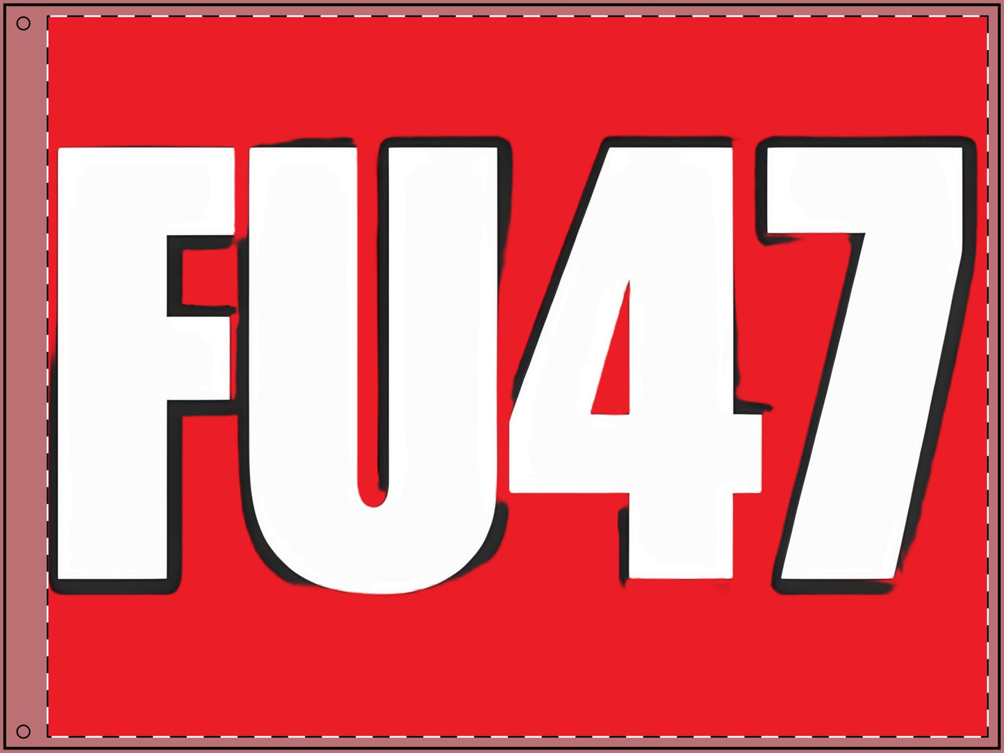 FU47/ 8647 Custom Double Sided Flag for Events, Resistance Flag, Protest Banner, Unique Gift, Festive Display, Home or Yard