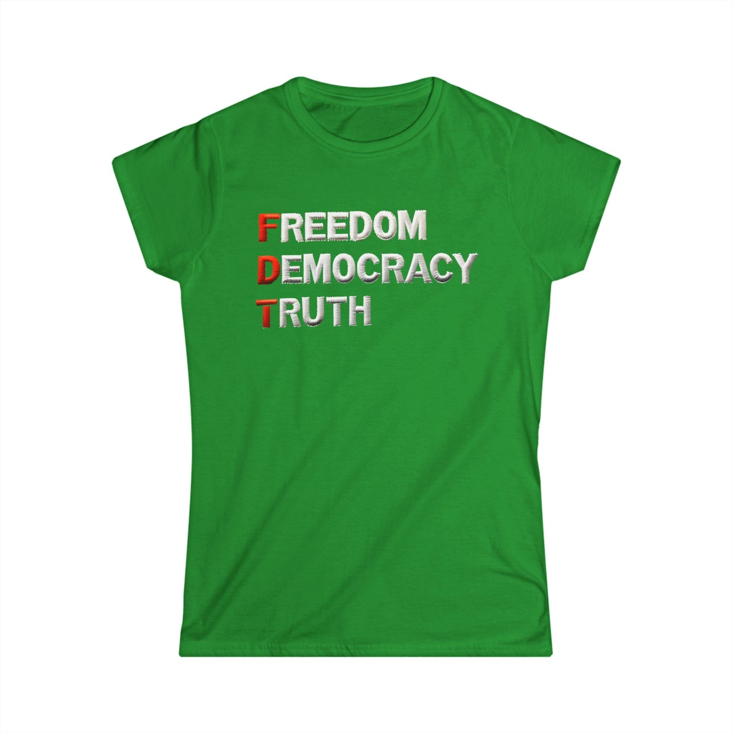 Freedom Democracy Truth Women's Fit Tee |  Equality Apparel, Activist Clothing, Inspirational Gift, Urban Fashion