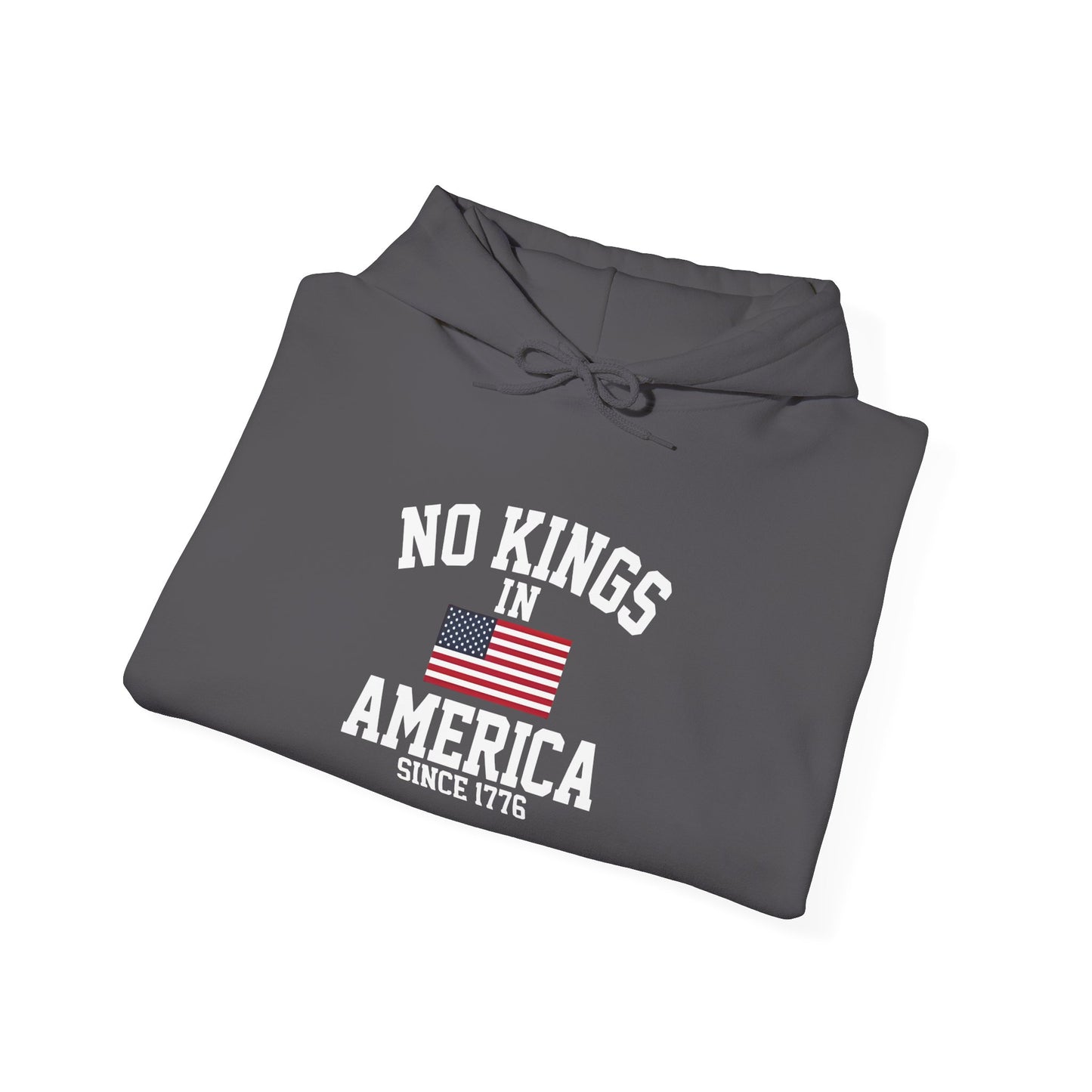 No Kings in America Fleece Hoodie, Cozy Fleece Hoodie, Political Statement Hoodie, Stand With Ameroca Hoodie, Anti Fascism Hoodie