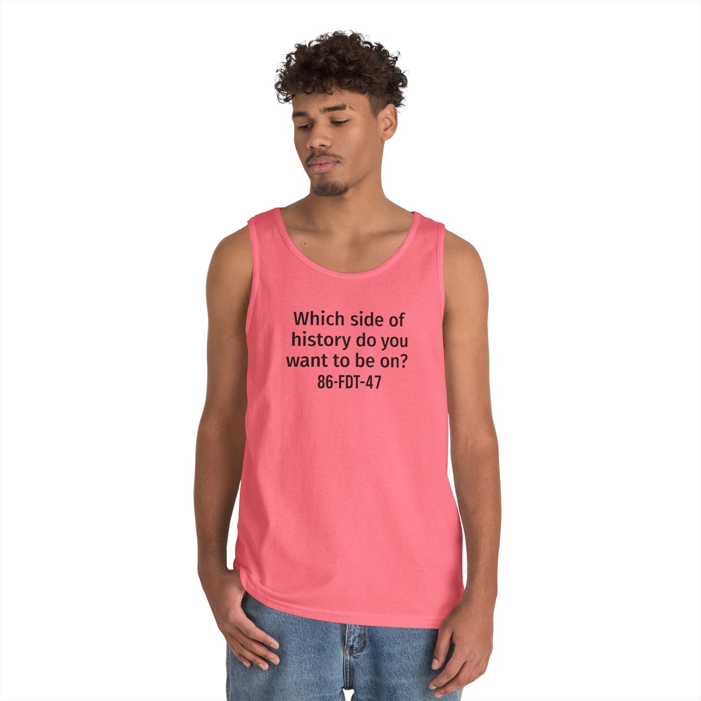Which side of History?  Unisex Tank Top, Casual Wear, History Lover's Gift, Affirmation Shirt, Summer Fashion, Thought-Provoking Apparel