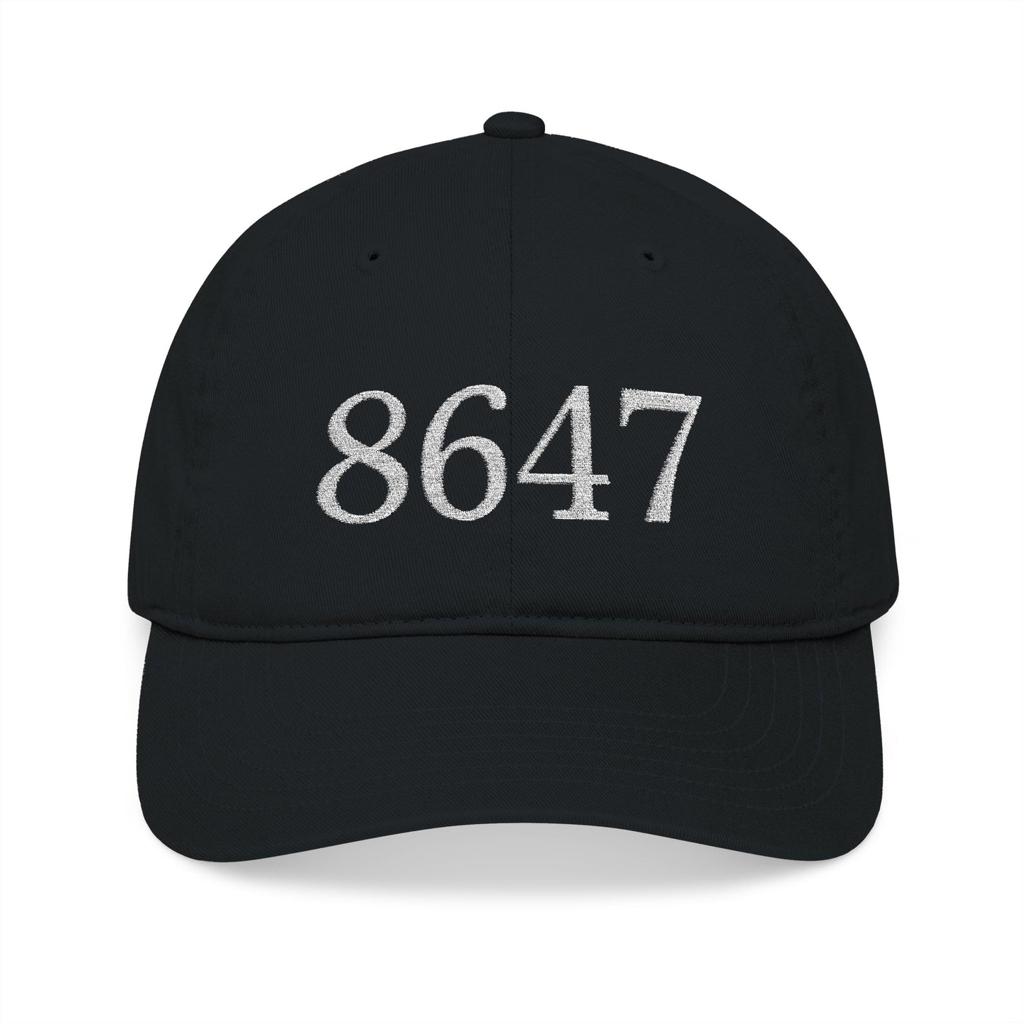 8647 Embroidered Baseball Cap | Eco-Friendly Headwear, Casual Style, Unisex Gift, Everyday Accessory, Outdoor Activities