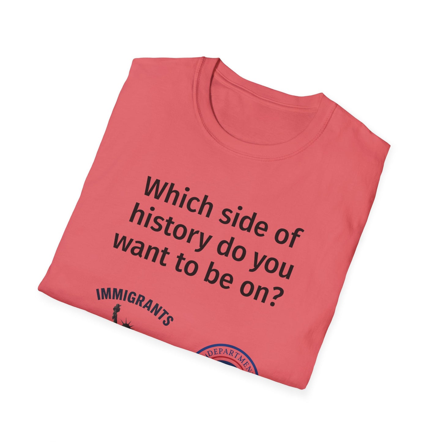 Which Side of History Do You Want to Be On? | Unisex Equal Rights Protest T-Shirt | Multicolored Fist Graphic Tee | Social Justice Shirt