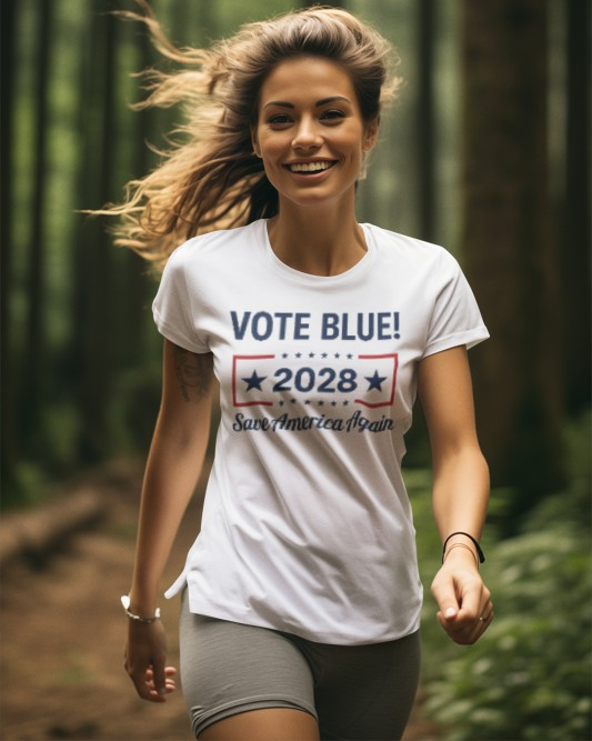 vote blue unisex tee, 2028 vote blue shirt, pro democracy tee, anti fascism tee