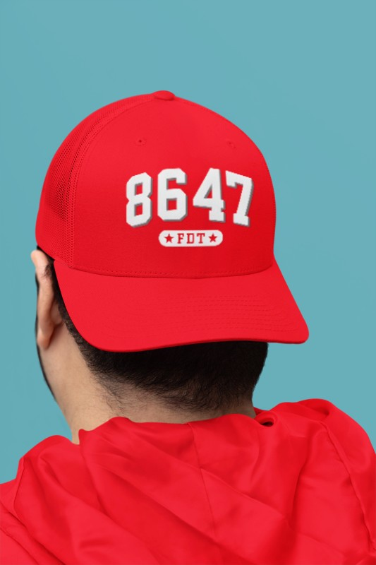 8647 FDT Snapback Cap, Embroidered Baseball Hat, Trendy Street Style, Gift for Political Enthusiasts, Unisex Fashion Headwear