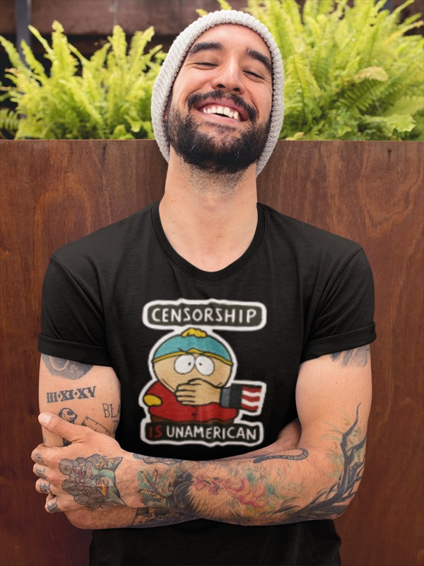 Anti-Censorship unisex Tee, Protest Clothing, Graphic Tee, Casual Wear, Gift for Activists, Free Speech, unamerican censorship tee unisex fit