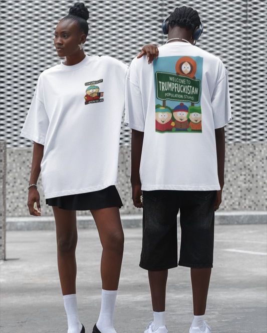 Trumpfuckistan - Population Stupid Funny Graphic Tee: Unisex Softstyle T-Shirt with Humorous, Quirky Gift for Friends, Casual Wear, Perfect for Parties