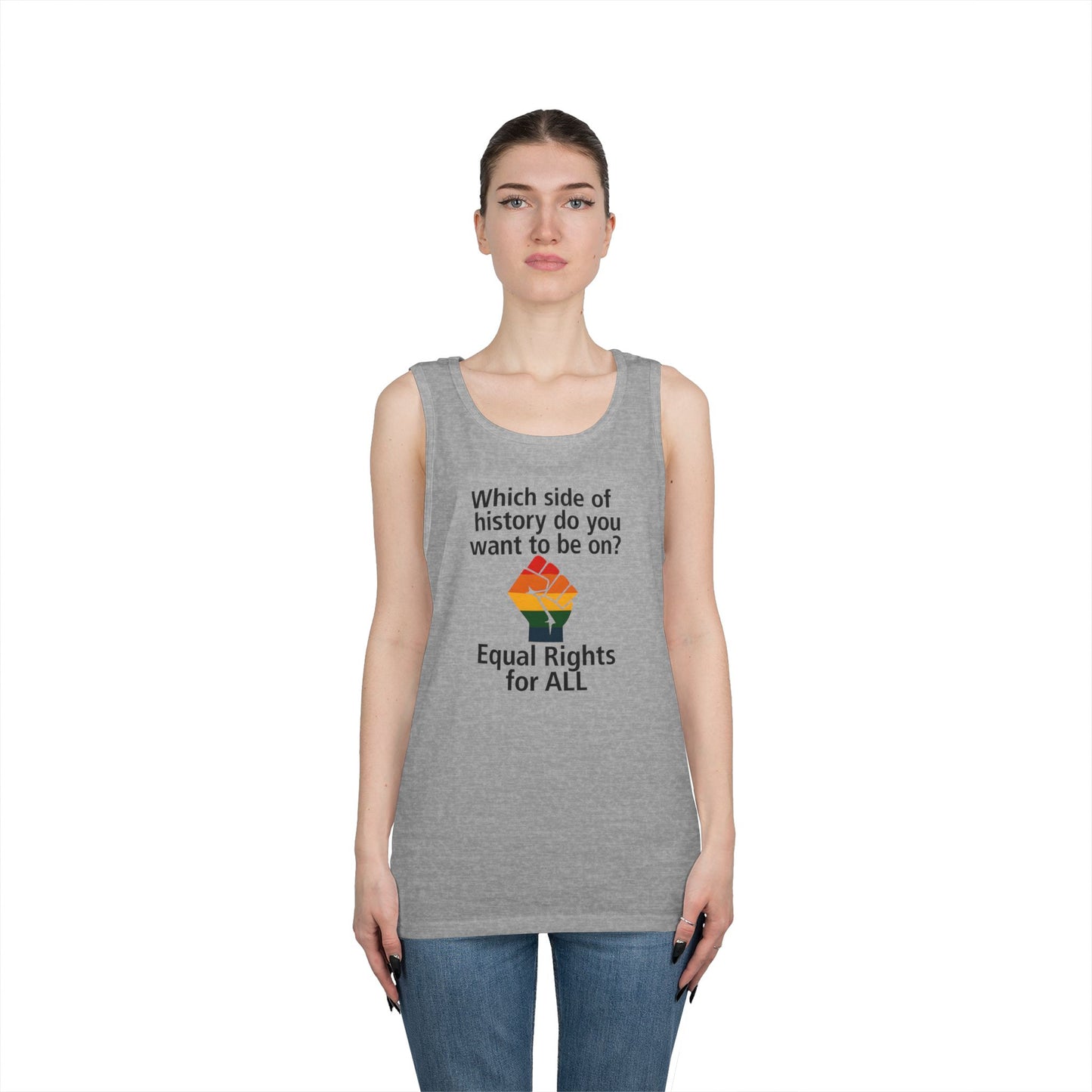 Unisex Equal rights for all Tank Top for Equality Activism, Protest Wear, LGBT Pride, Summer Casual, Gift for Activists