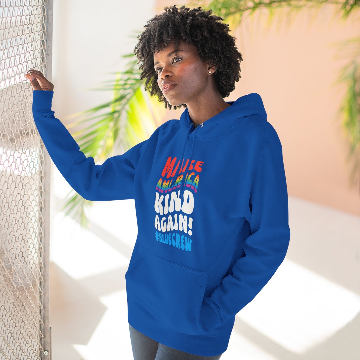 Make America Kind Again #BlueCrew Fleece Hoodie, Unisex #BlueCrew Hoodie, #BlueCrew Gear