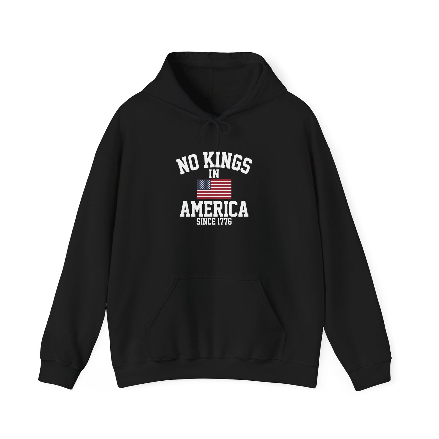 No Kings in America Fleece Hoodie, Cozy Fleece Hoodie, Political Statement Hoodie, Stand With Ameroca Hoodie, Anti Fascism Hoodie