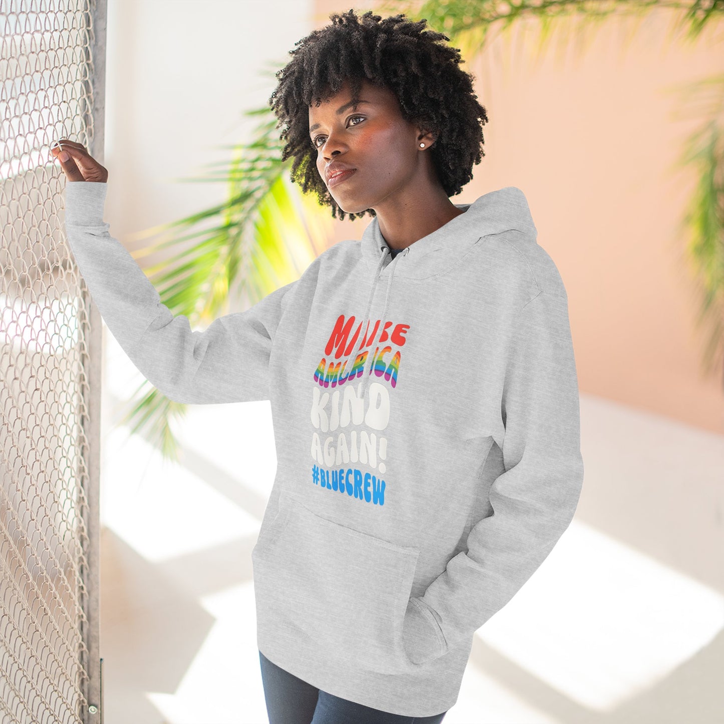 Make America Kind Again #BlueCrew Fleece Hoodie, Unisex #BlueCrew Hoodie, #BlueCrew Gear