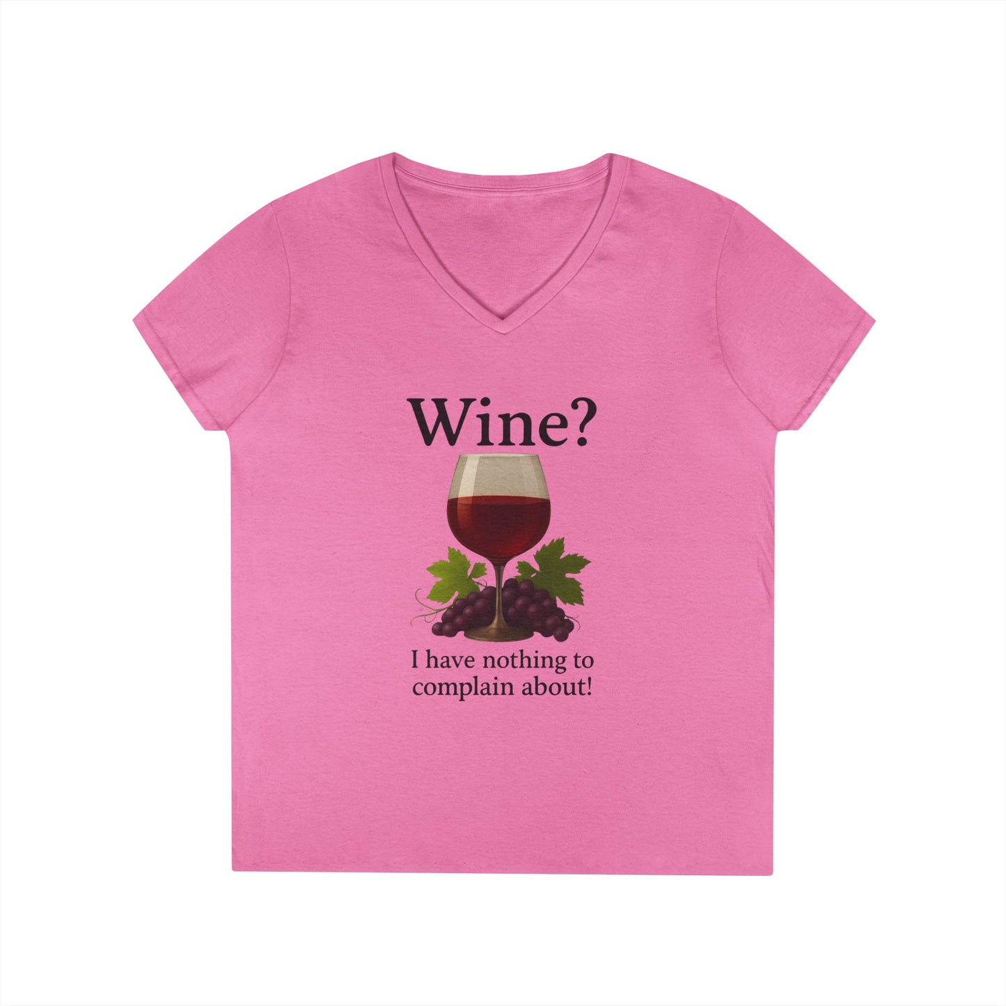 Wine Lover's V-Neck T-Shirt, Fun Wine Quote Tee, Gifts for Her, Casual Summer Top, Ladies' Wine Shirt