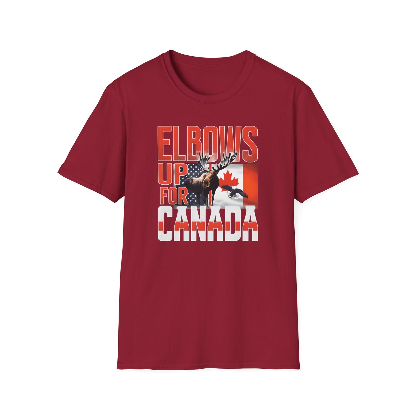Elbows Up For Canada! Unisex Tee, Support Canada from Stateside Tee, Resistance T-shirt, Pro-Canada graphic Tee, unisex canada tee