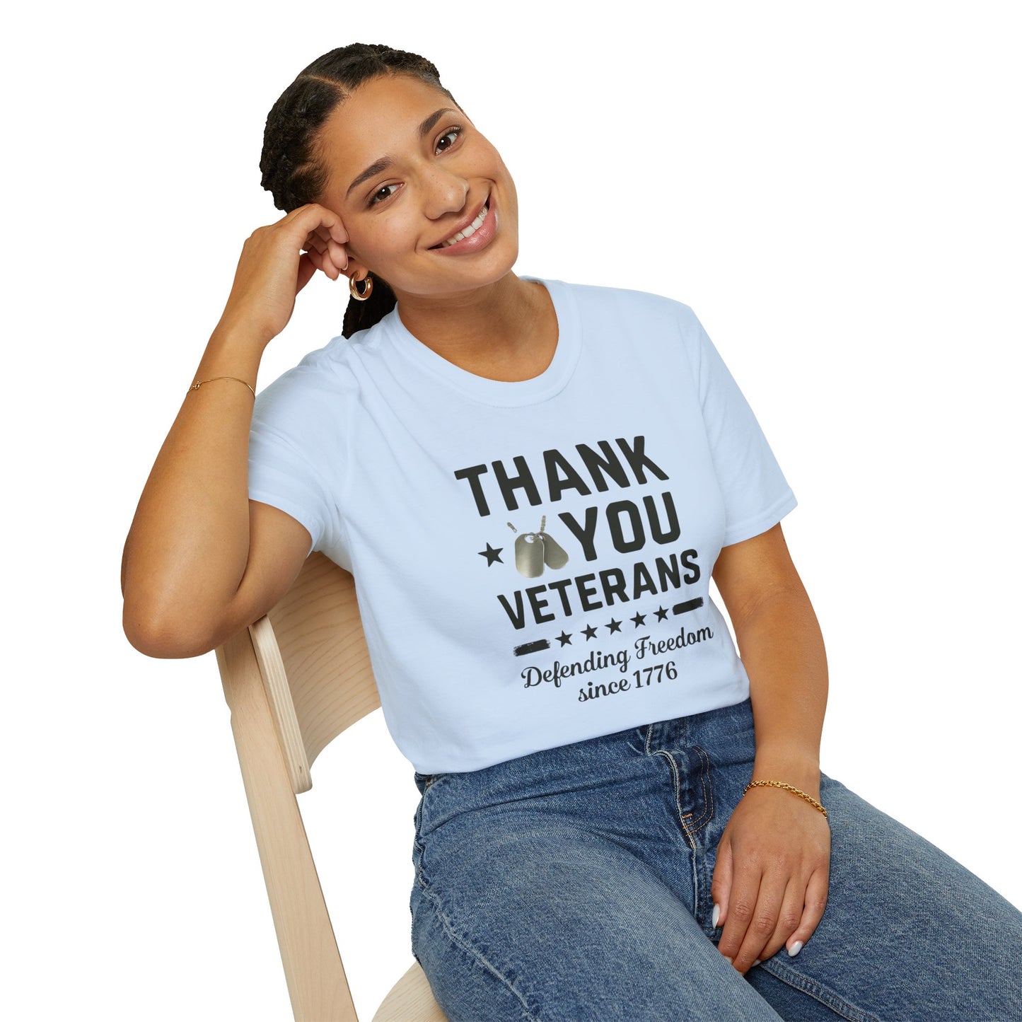 Thank You Veterans, Defending Freedom since 1776 unisex tshirt, 4th of july tee, patriotic tshirt, honor your local vet shirt