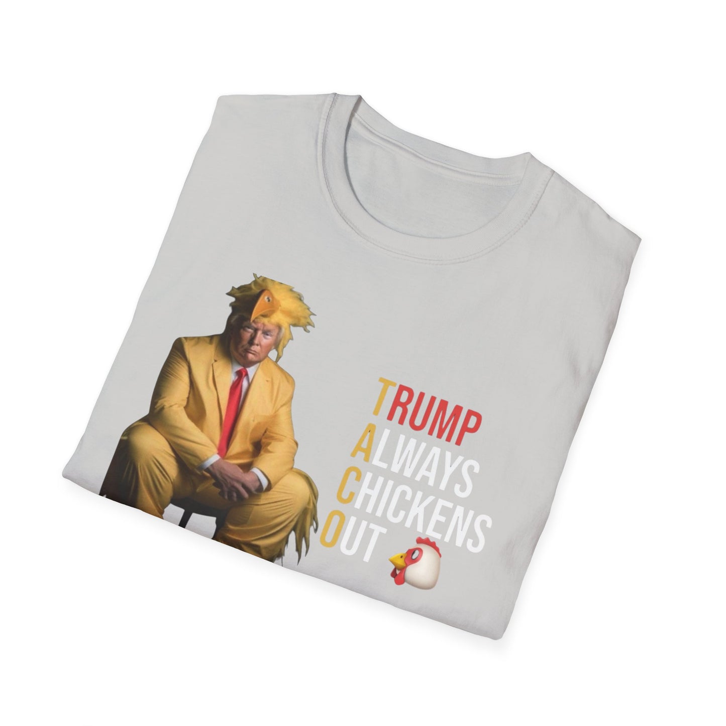 Trump Chicken Out Unisex T-Shirt, Funny Political Tee, Gift for Friends, Election Humor, Casual Wear