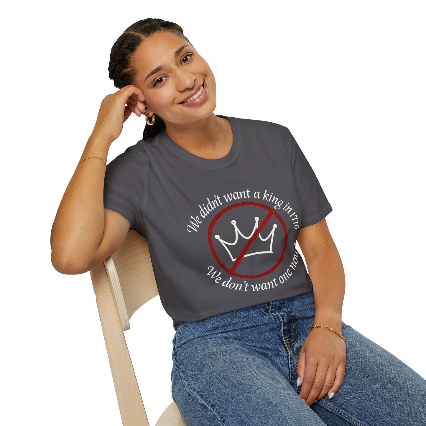No Kings in 1776 unisex t-shirt, no kings political tee, anti king tee, unisex fit, protest t-shirt, everyday patriot t-shirt