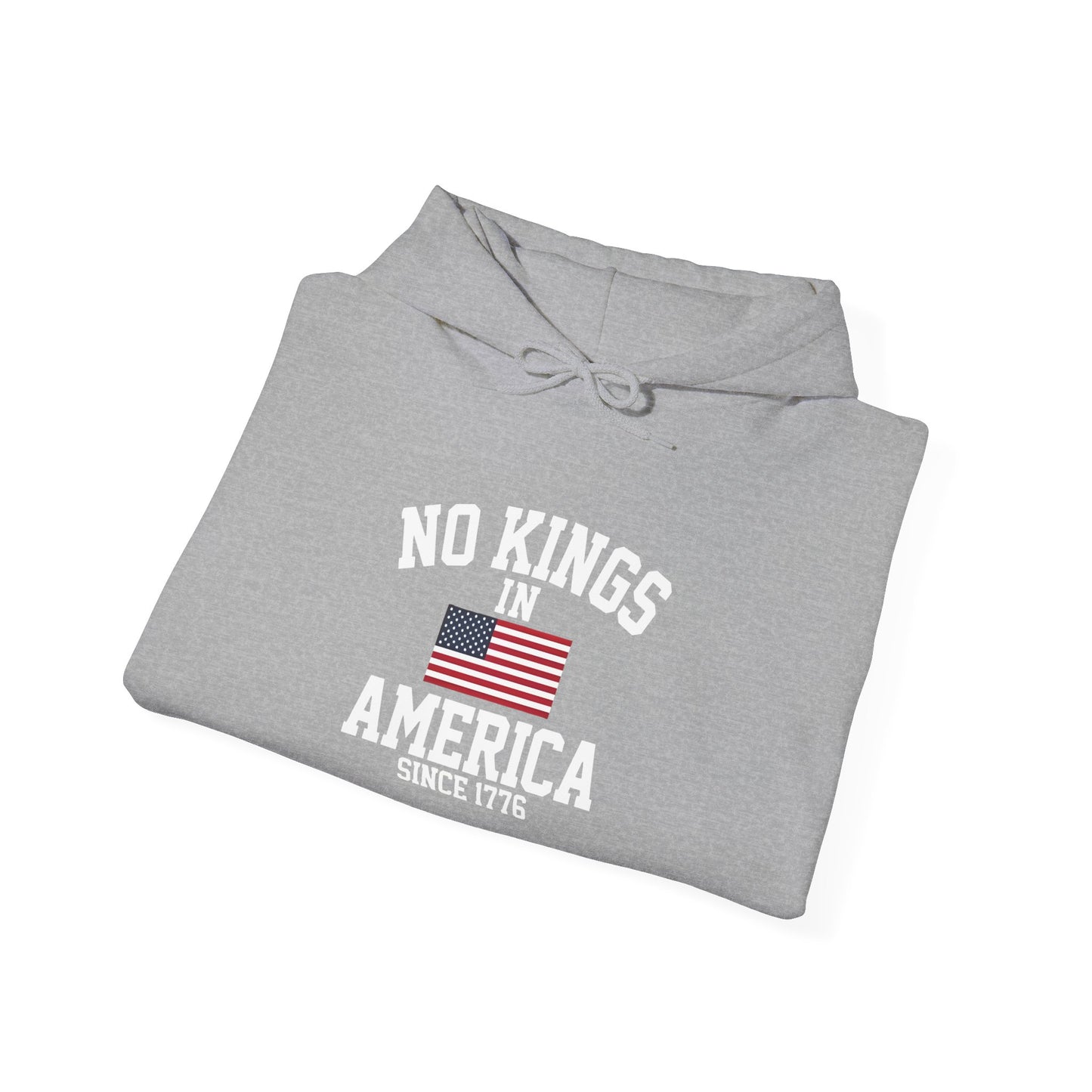 No Kings in America Fleece Hoodie, Cozy Fleece Hoodie, Political Statement Hoodie, Stand With Ameroca Hoodie, Anti Fascism Hoodie