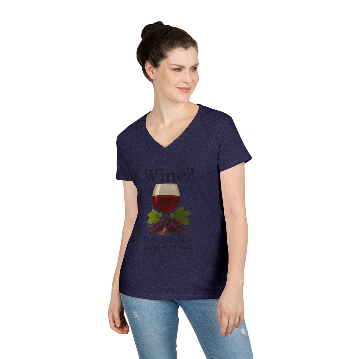 Wine Lover's V-Neck T-Shirt, Fun Wine Quote Tee, Gifts for Her, Casual Summer Top, Ladies' Wine Shirt