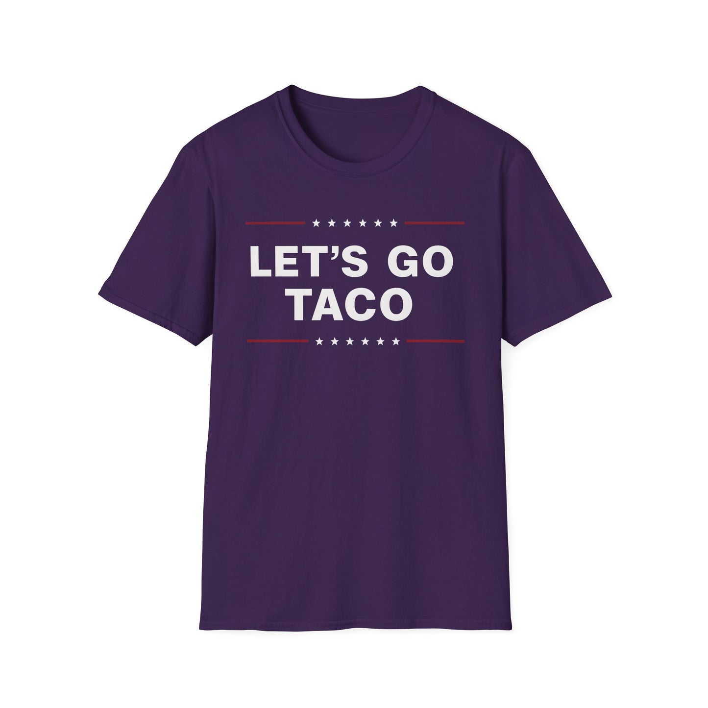 Let's Go Taco Unisex Softstyle T-Shirt, Taco Lover Gift, Funny Foodie Shirt, Casual Wear, Taco Tuesday Tee