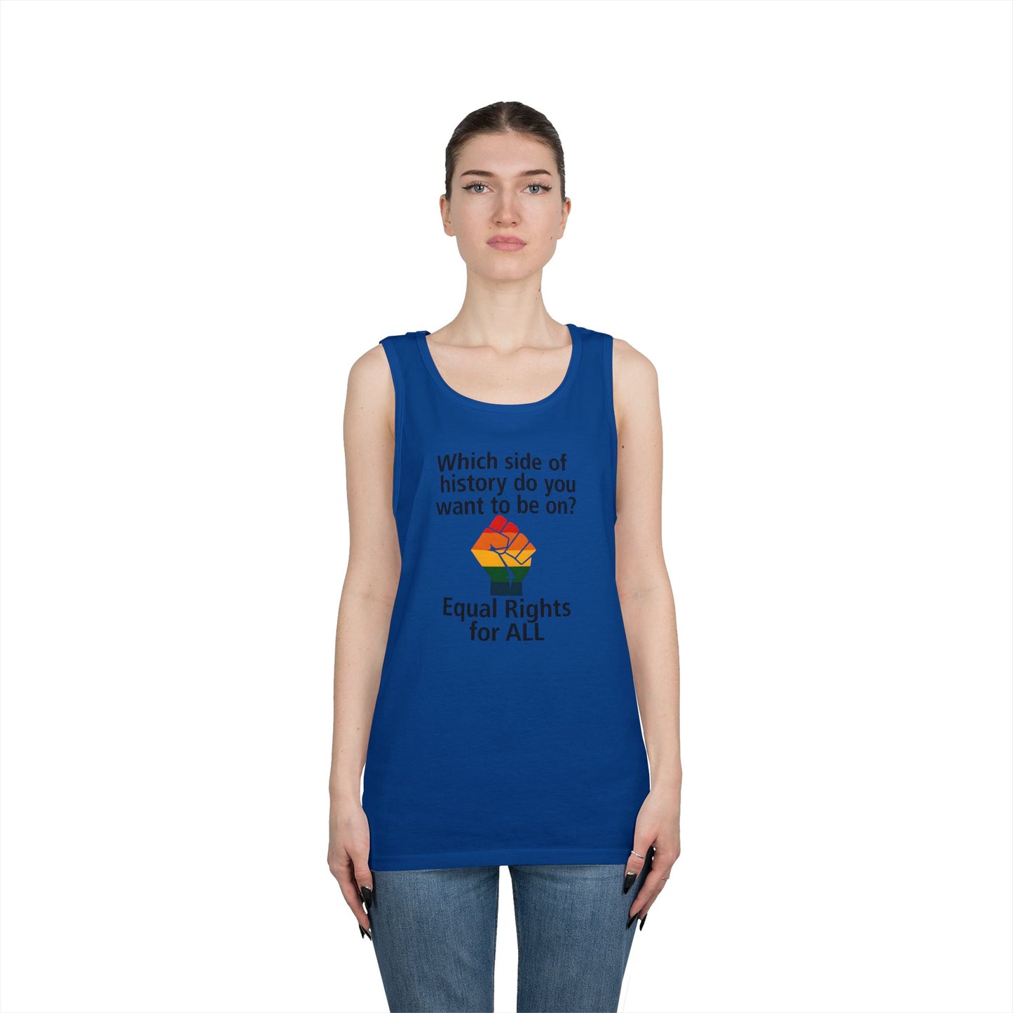 Unisex Equal rights for all Tank Top for Equality Activism, Protest Wear, LGBT Pride, Summer Casual, Gift for Activists