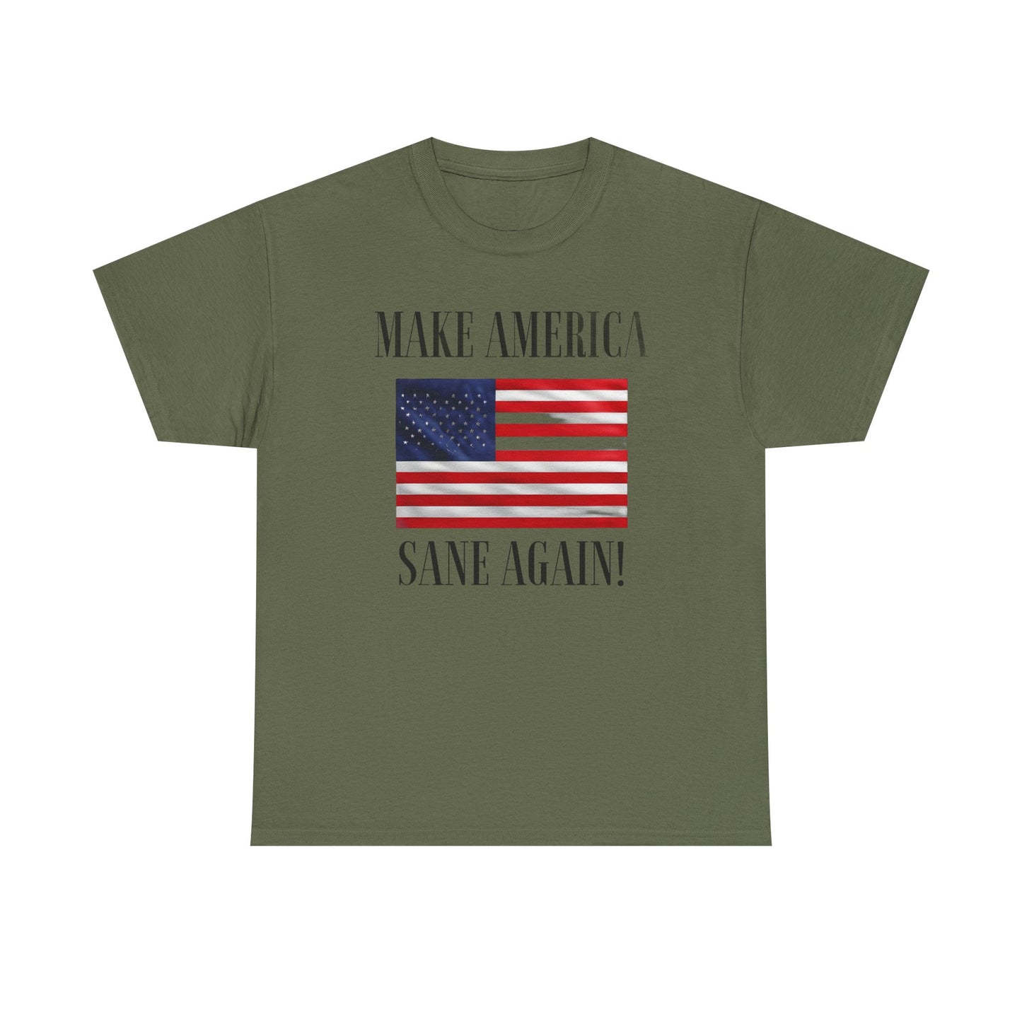 Make America Sane Again! T-Shirt, Unisex Graphic T-Shirt, Political Statement Tee, Anti Fascism, Anti MAGA