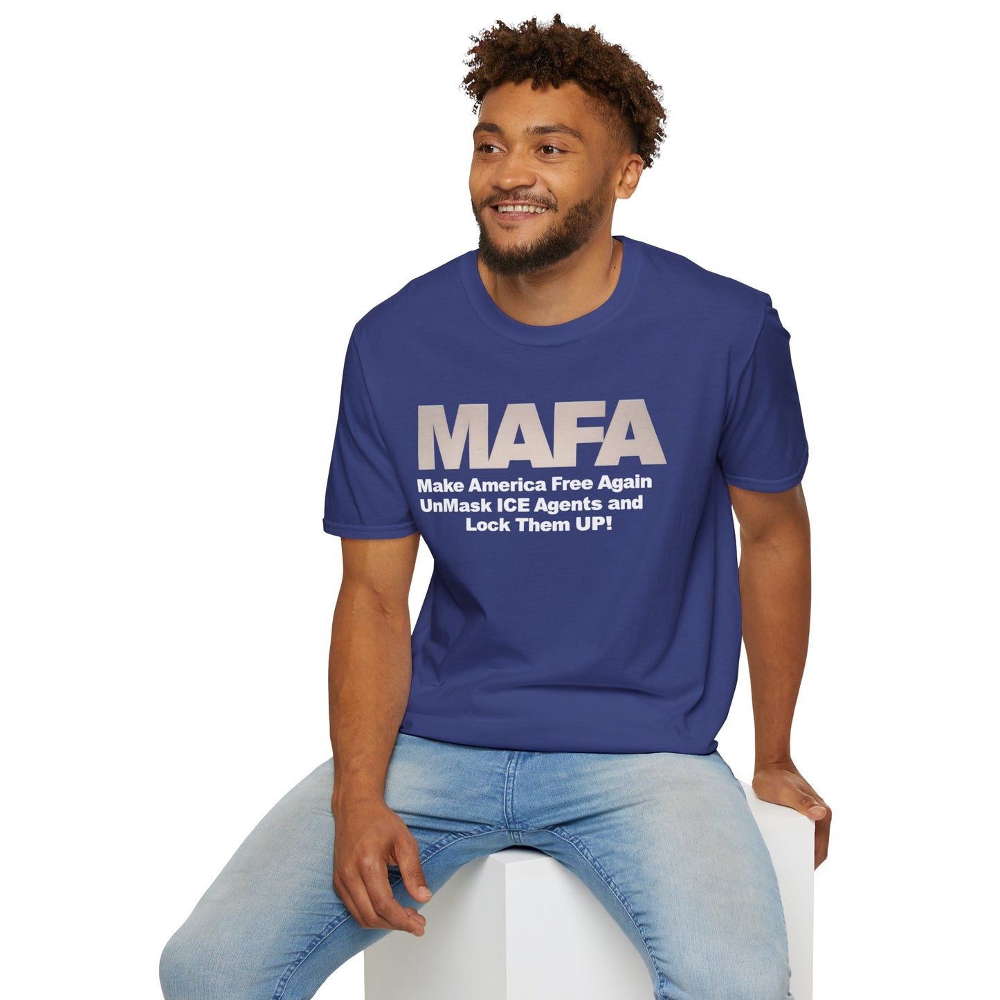 MAFA - Make America Free Again, Unmask ICE Agents and Lock them Up!! unisex t-shirt, Political Protest shirt, Anti ICE tee