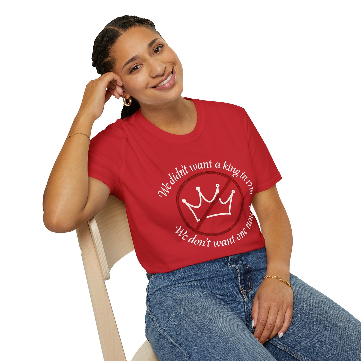 No Kings in 1776 unisex t-shirt, no kings political tee, anti king tee, unisex fit, protest t-shirt, everyday patriot t-shirt