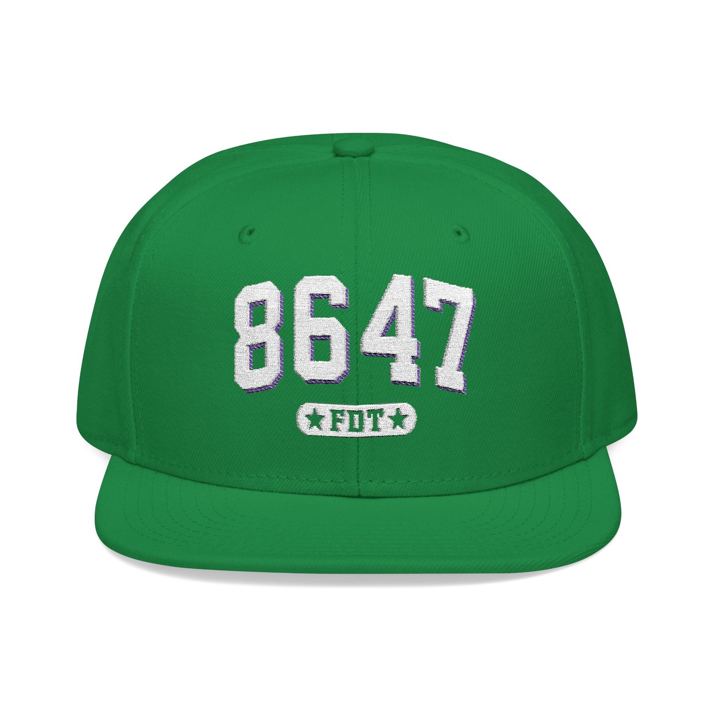 8647 FDT Snapback Cap, Embroidered Baseball Hat, Trendy Street Style, Gift for Political Enthusiasts, Unisex Fashion Headwear