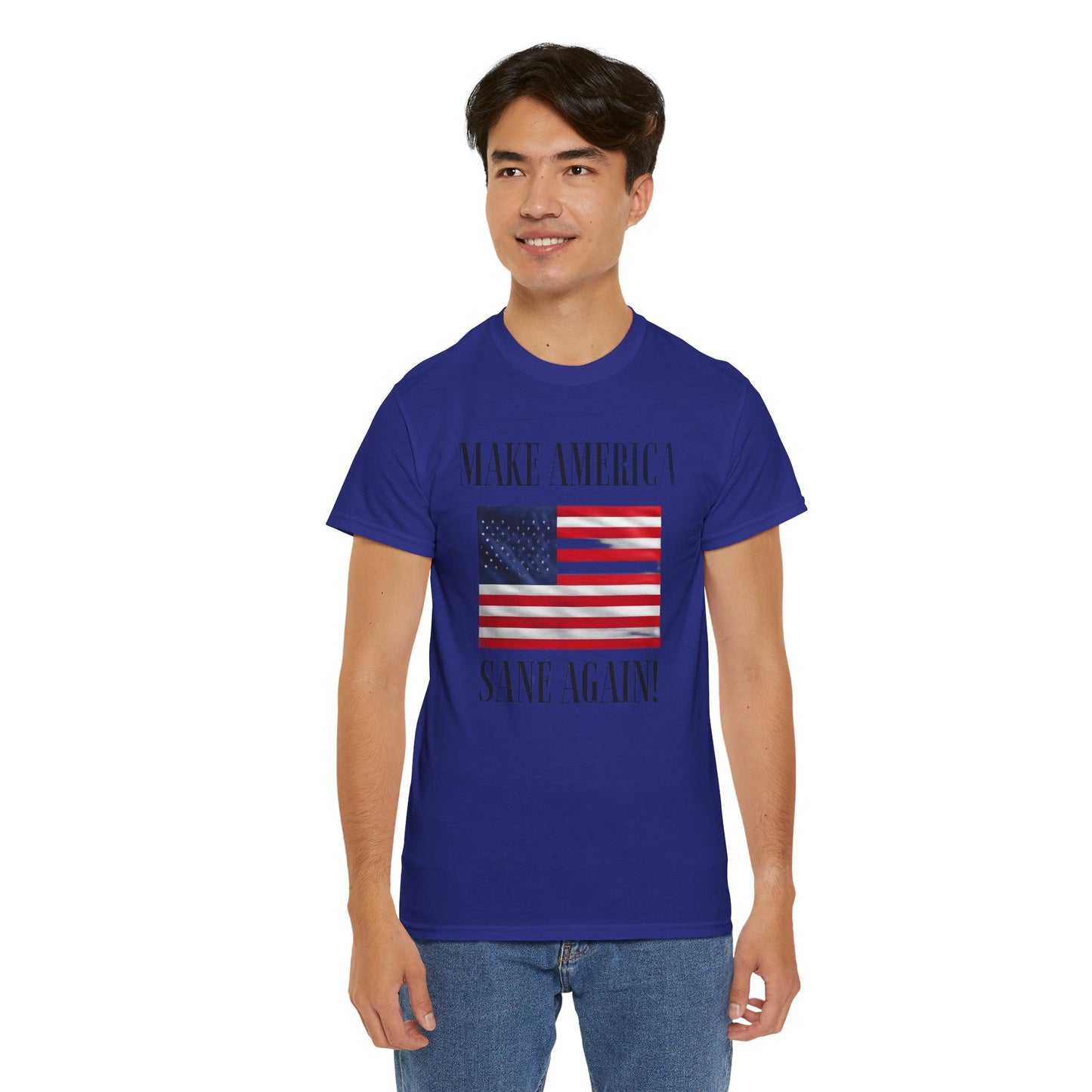 Make America Sane Again! T-Shirt, Unisex Graphic T-Shirt, Political Statement Tee, Anti Fascism, Anti MAGA