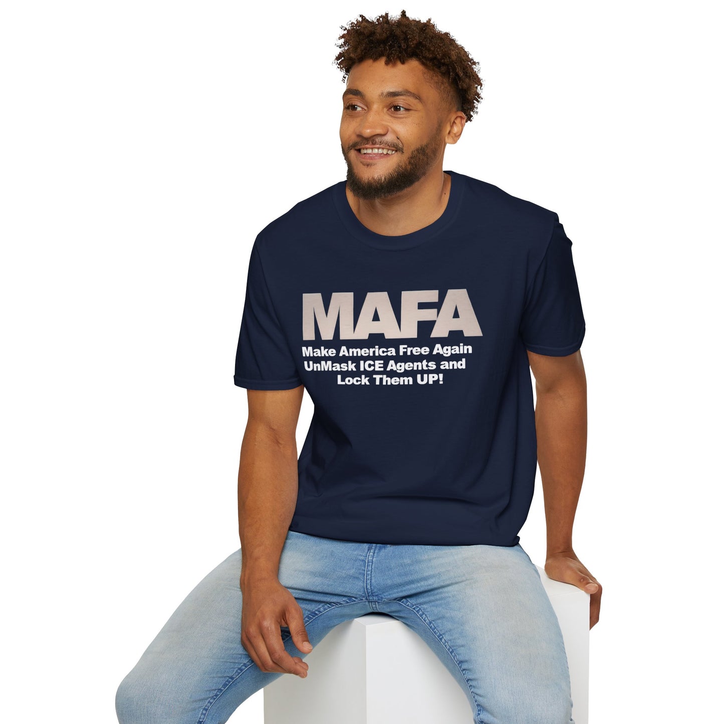 MAFA - Make America Free Again, Unmask ICE Agents and Lock them Up!! unisex t-shirt, Political Protest shirt, Anti ICE tee