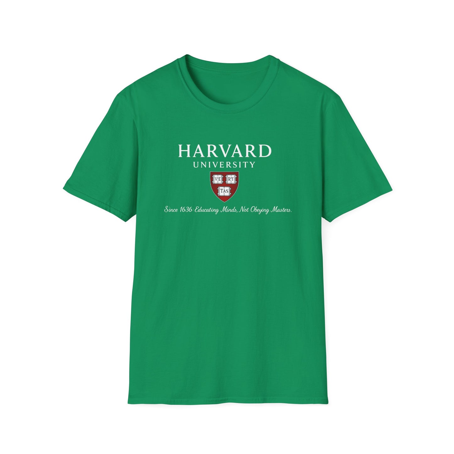Harvard University - Since 1636: unisex t-shirt, antigovernment shirt, no masters tee, hands off universities t-shirt, law shirt