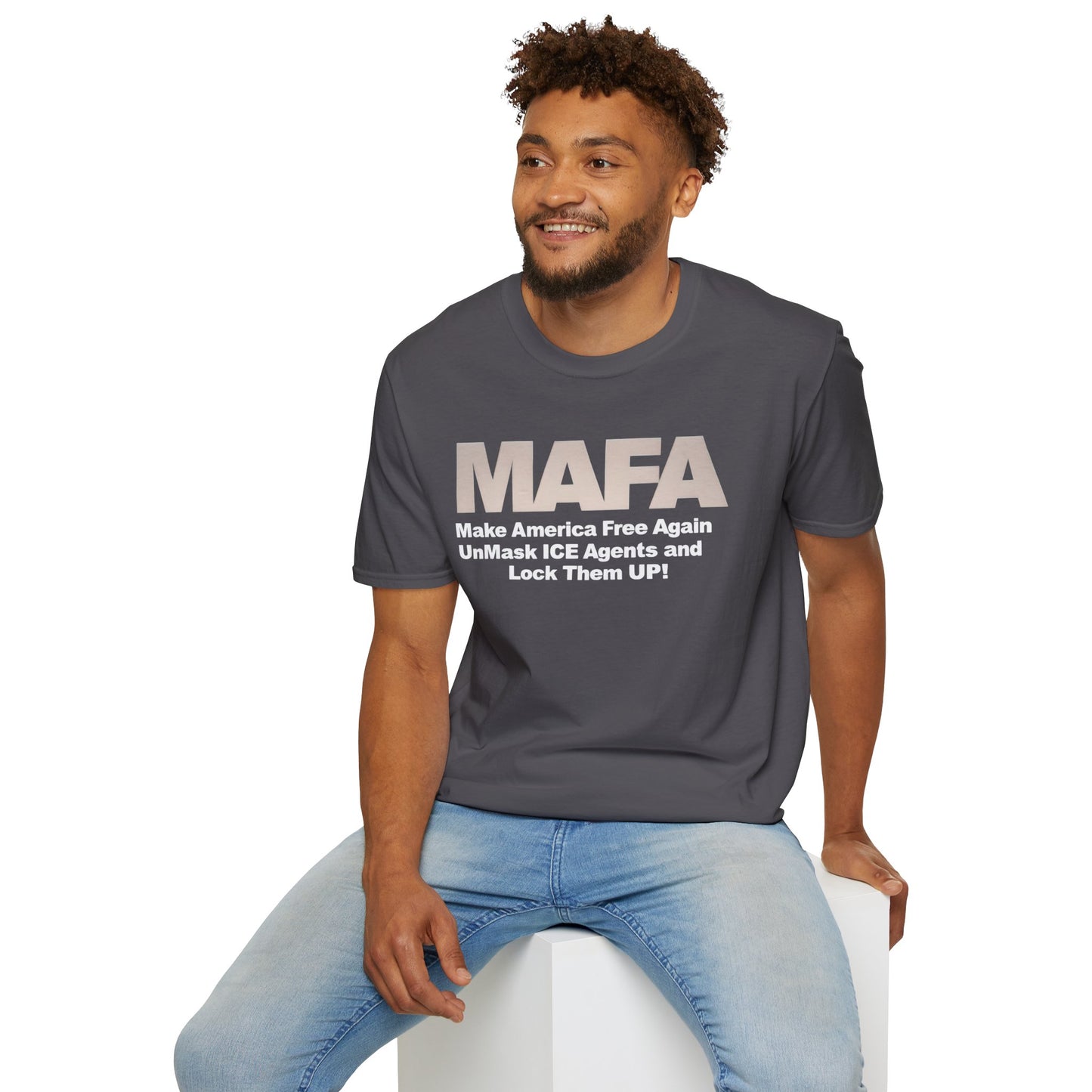 MAFA - Make America Free Again, Unmask ICE Agents and Lock them Up!! unisex t-shirt, Political Protest shirt, Anti ICE tee