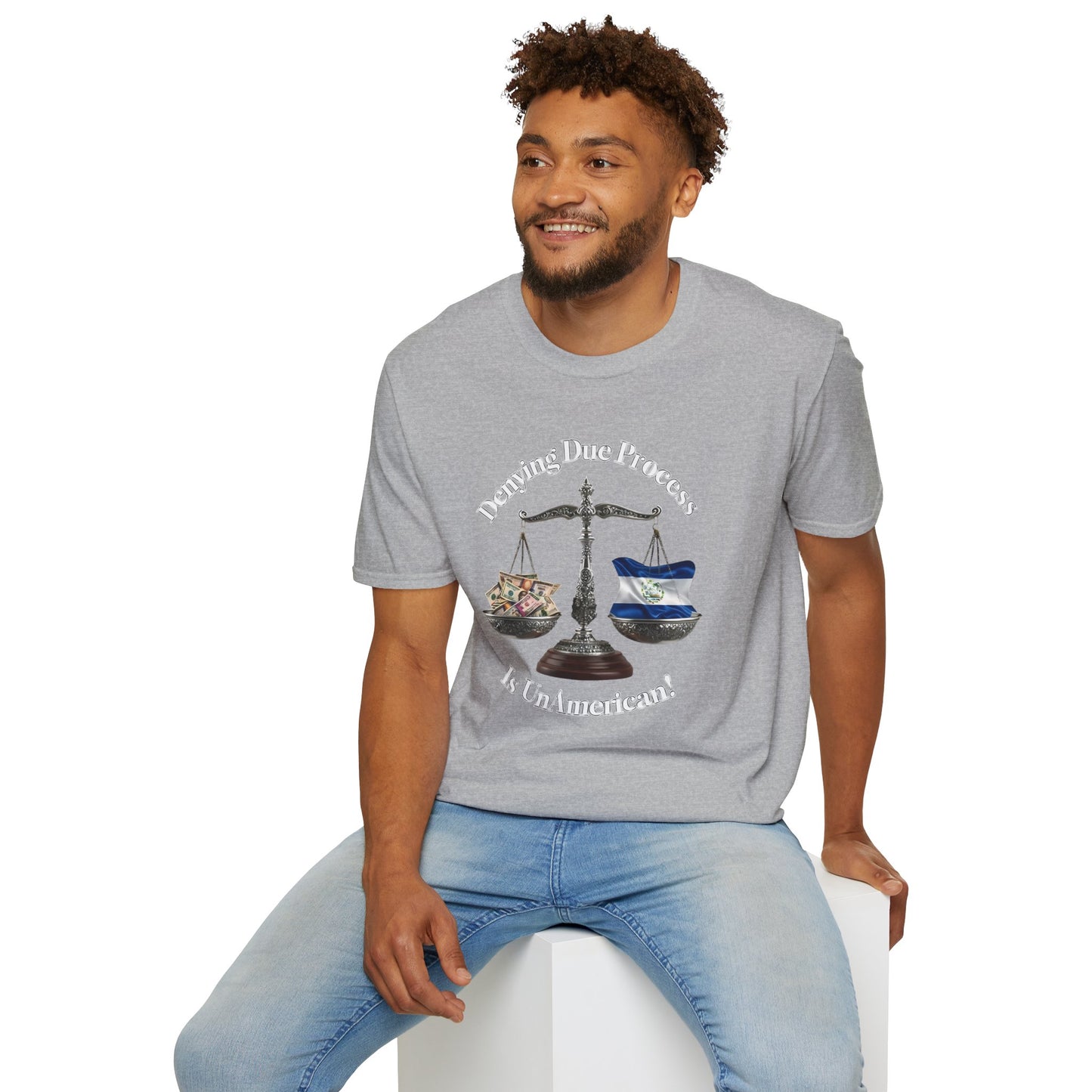 Justice T-Shirt - 'Denying Due Process Is UnAmerican' Graphic Tee, Political Apparel, Gift for Activists, Casual Wear, Statement Shirt