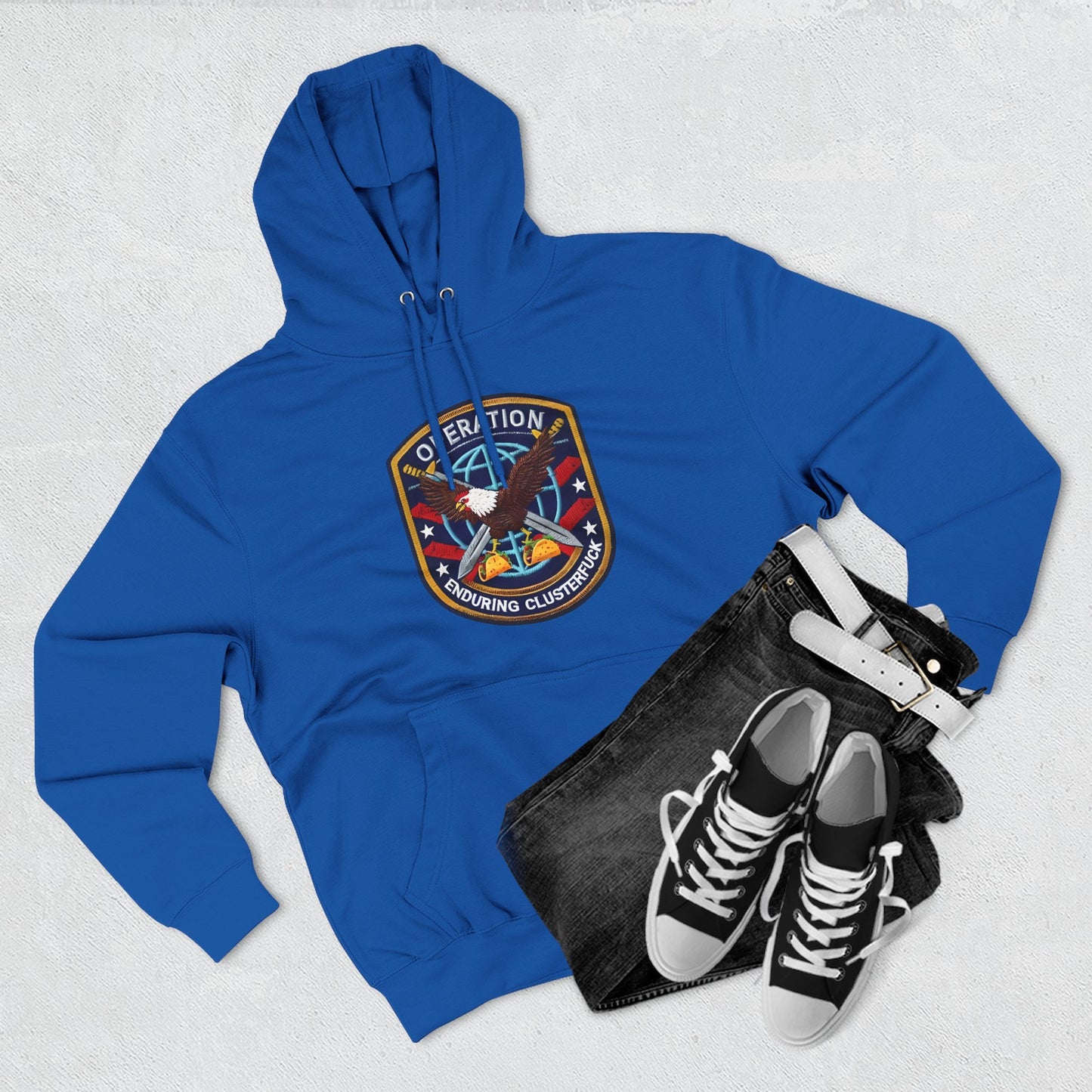 Operation Enduring Clusterfuck Fleece Hoodie, Funny Political Fleece Hoodie, Trendy and Cozy Sweatshirt