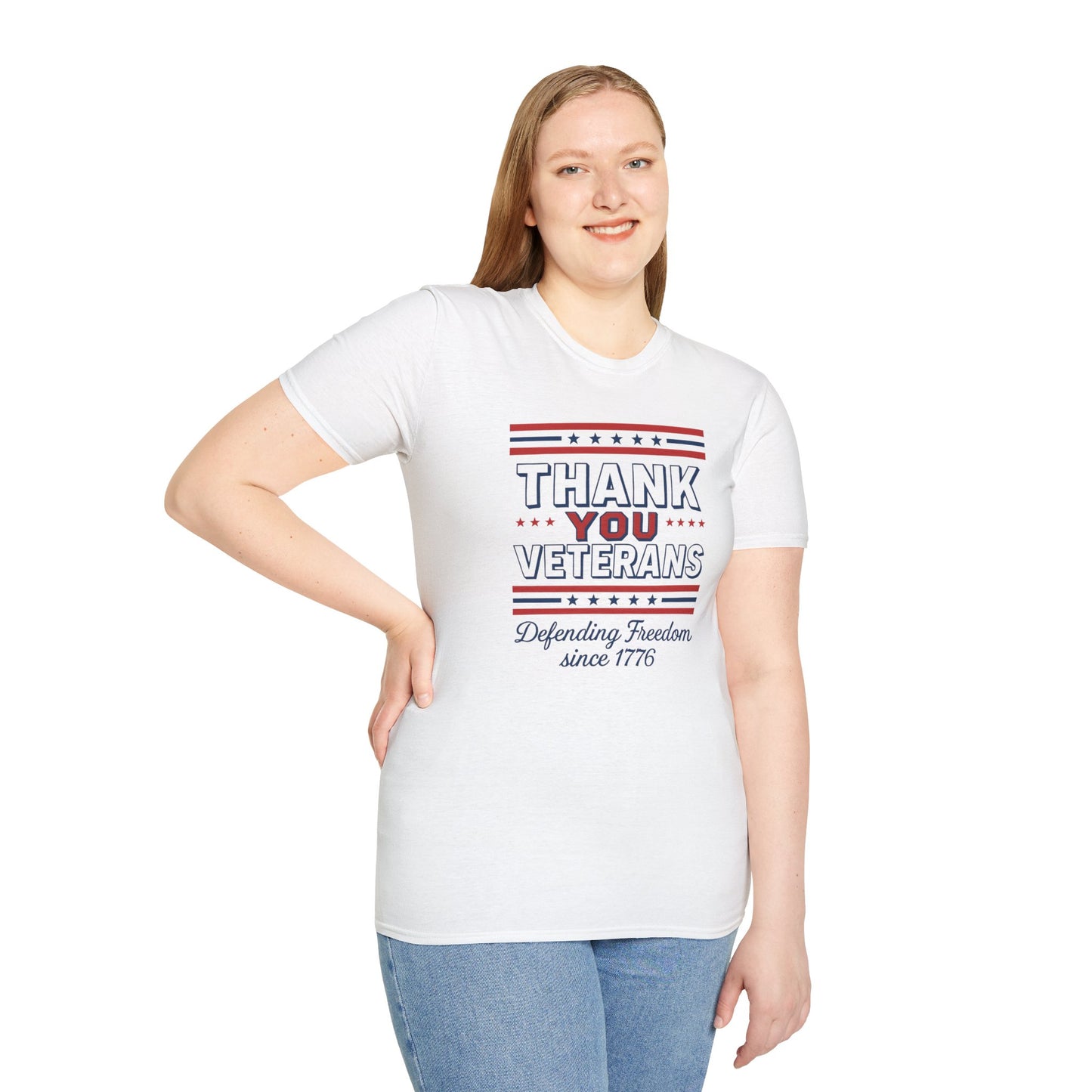 Thank You Veterans Defending Freedom since 1776 unisex tshirt, patriotic tshirt, 4th of July shirt honoring veterans, pro vet