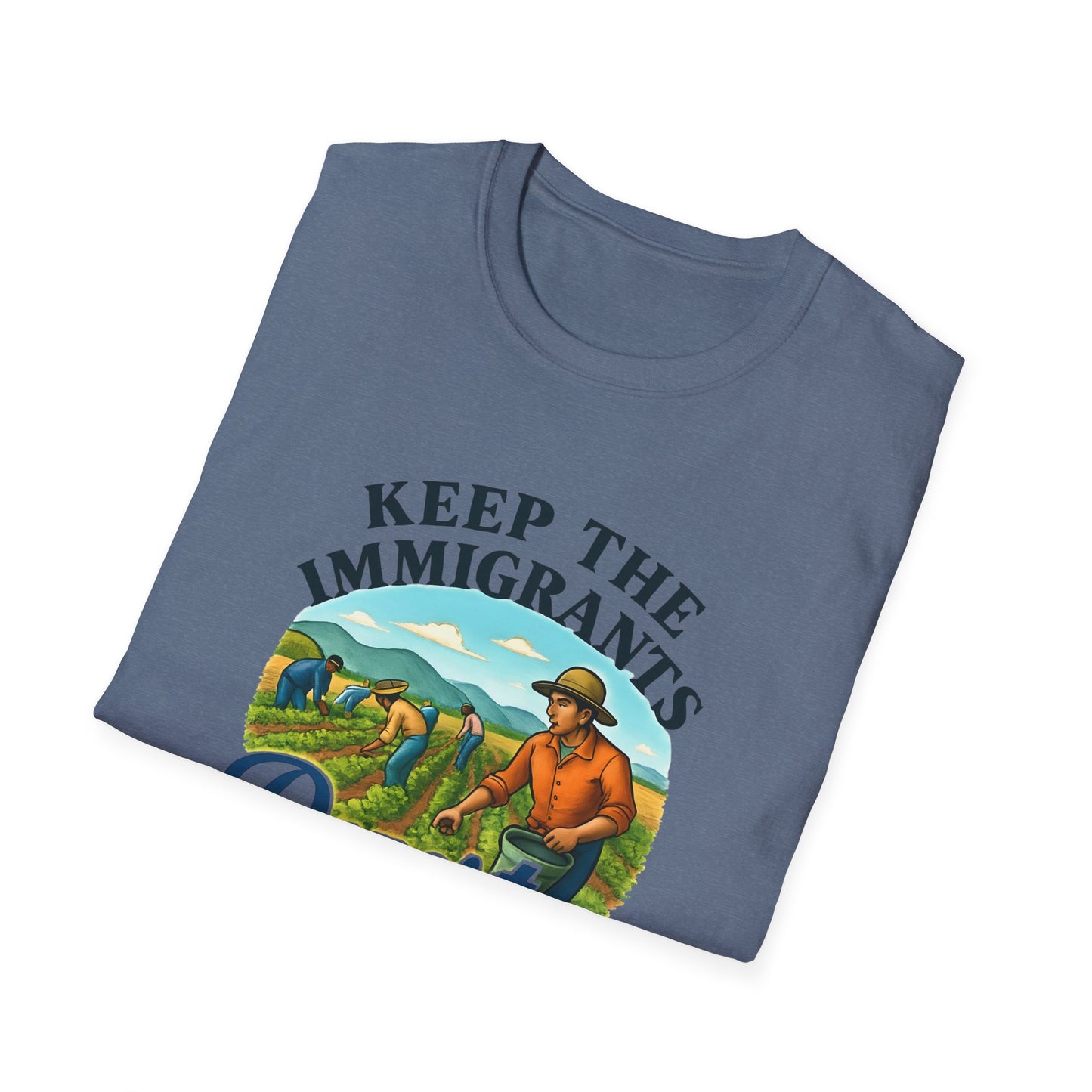 Keep the Immigrants, Deport the Racists -unisex anytime tee,  Casual Wear, Statement Piece, Gift for, Stand with immigrants, anti racists tee