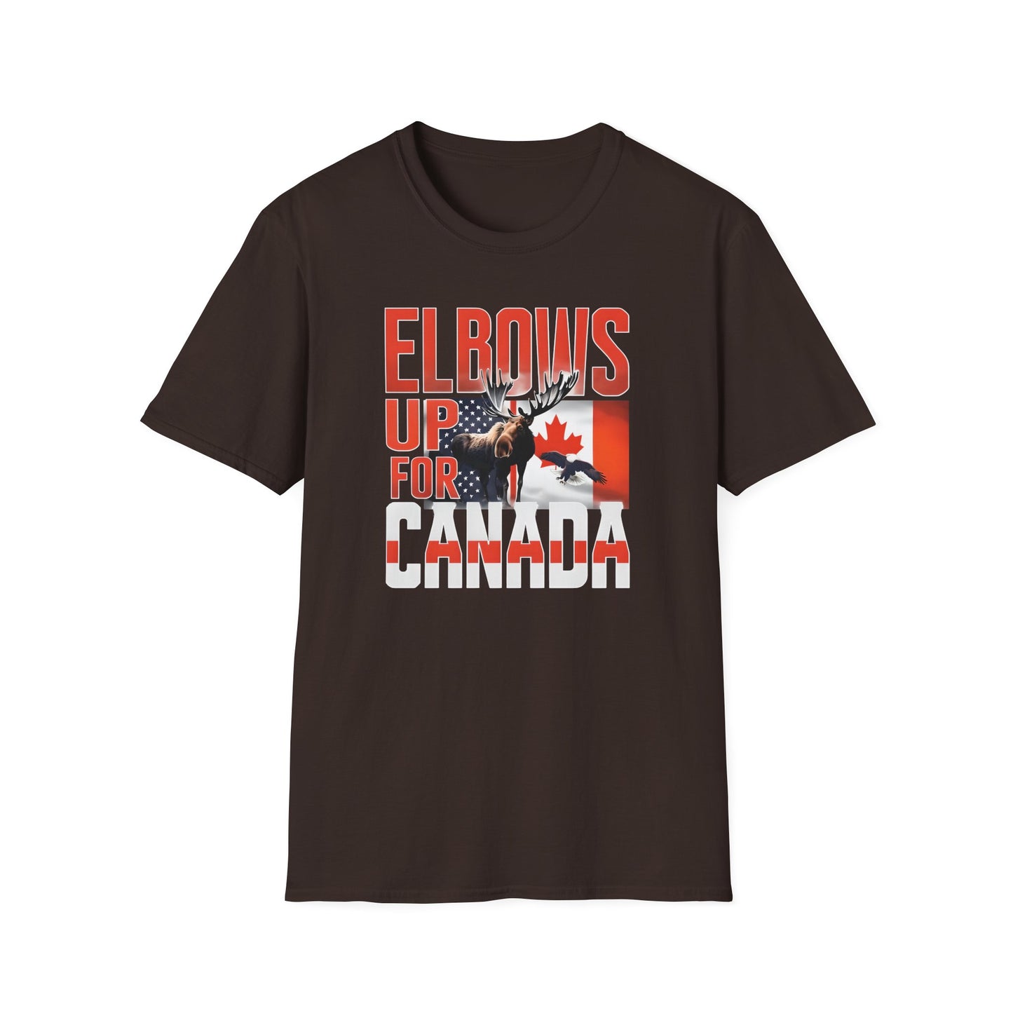 Elbows Up For Canada! Unisex Tee, Support Canada from Stateside Tee, Resistance T-shirt, Pro-Canada graphic Tee, unisex canada tee