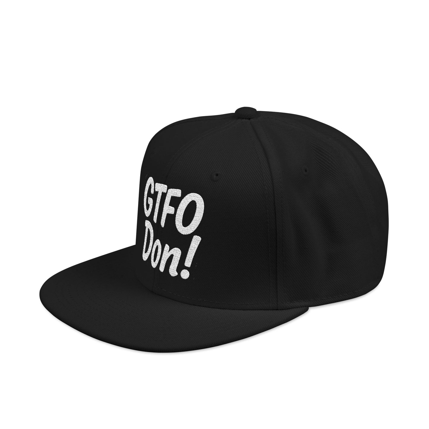 GTFO Don! Snapback Cap - Funny Embroidered Hat, Casual Streetwear, Gift for Friends, Party Accessory, Unisex Style