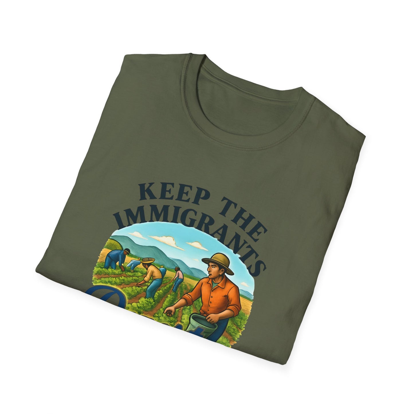 Keep the Immigrants, Deport the Racists -unisex anytime tee,  Casual Wear, Statement Piece, Gift for, Stand with immigrants, anti racists tee