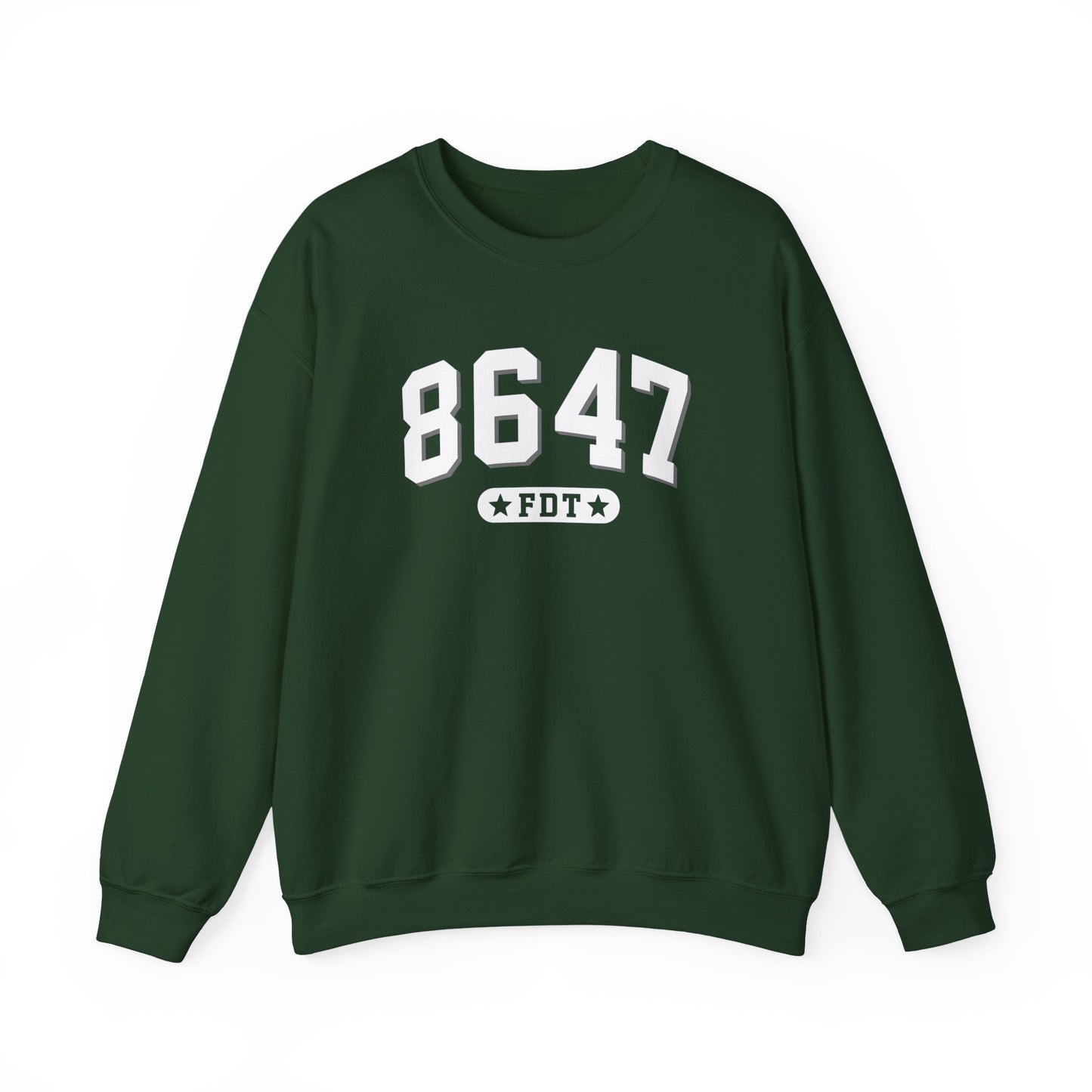 8647 FDT unisex Crewneck Sweatshirt, Stand with FDT Sweatshirt, No Trump Crewneck, Anti-Fascism Sweatshirt, unisex crewneck sweatshirt
