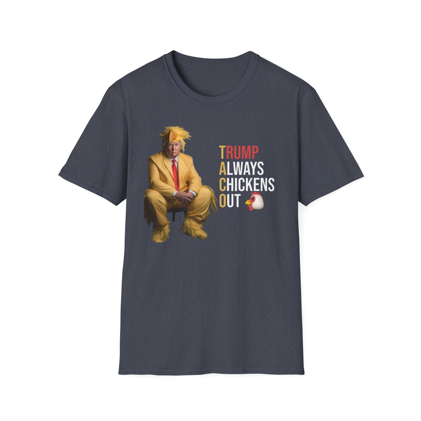 Trump Chicken Out Unisex T-Shirt, Funny Political Tee, Gift for Friends, Election Humor, Casual Wear