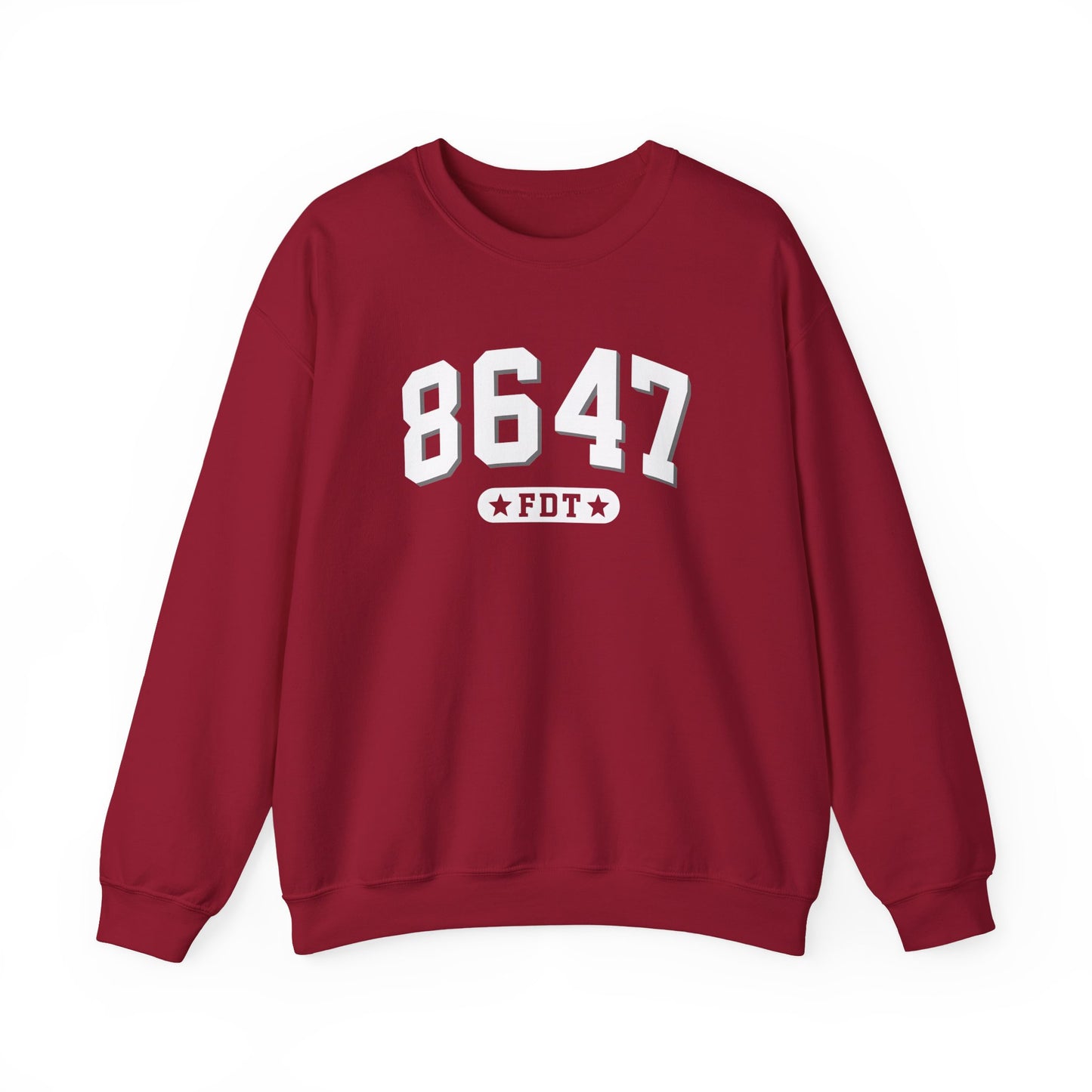 8647 FDT unisex Crewneck Sweatshirt, Stand with FDT Sweatshirt, No Trump Crewneck, Anti-Fascism Sweatshirt, unisex crewneck sweatshirt
