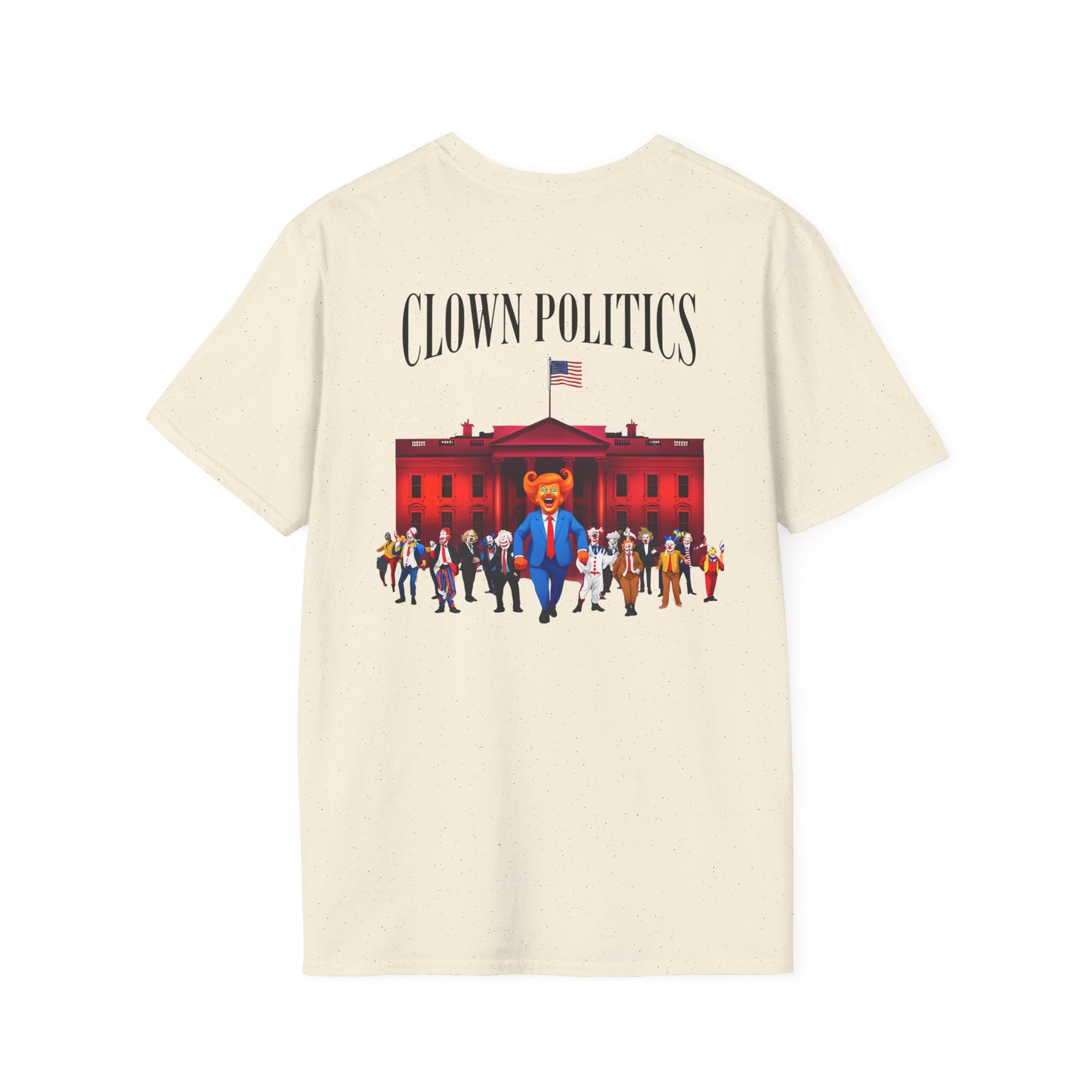 Clown Politics Graphic Tee, Statement Shirt for Activism, Funny Political T-Shirt, Gift for Protesters, Casual, antitrump tee
