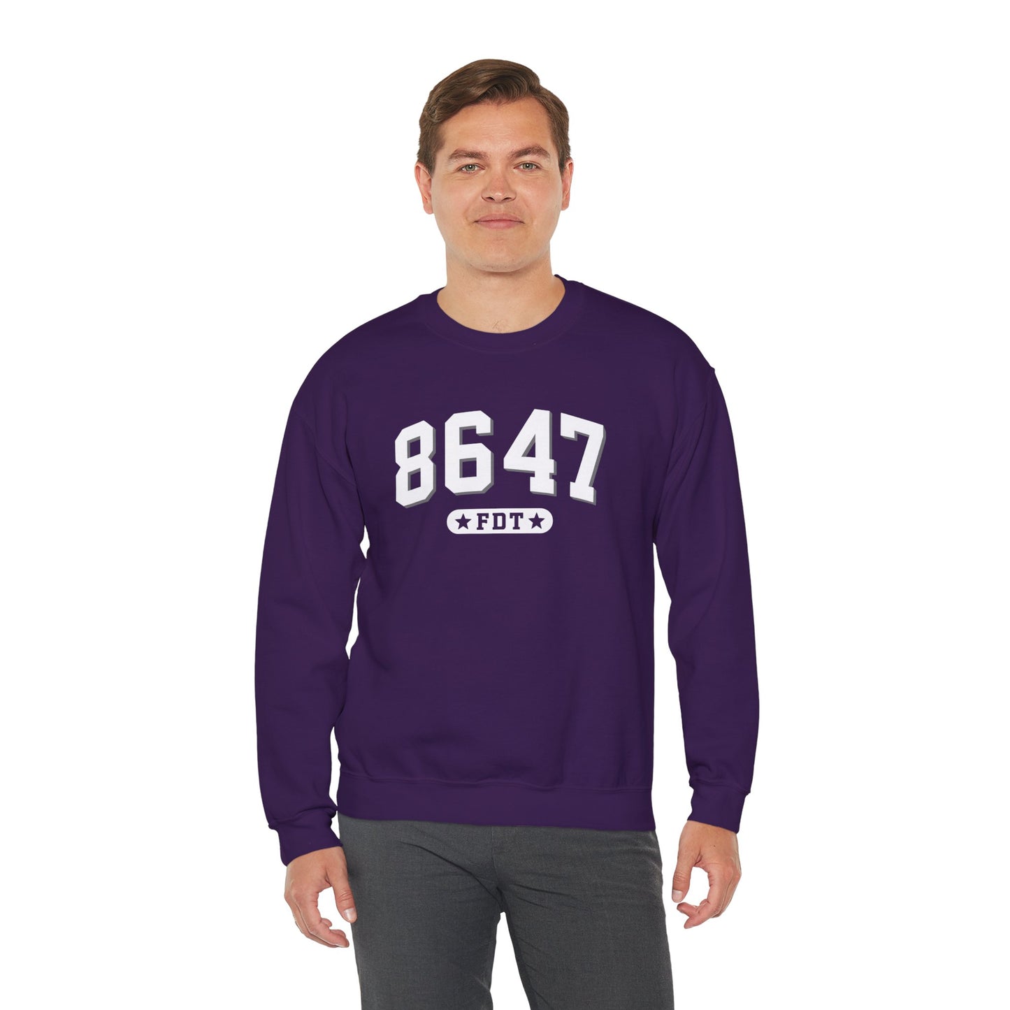 8647 FDT unisex Crewneck Sweatshirt, Stand with FDT Sweatshirt, No Trump Crewneck, Anti-Fascism Sweatshirt, unisex crewneck sweatshirt