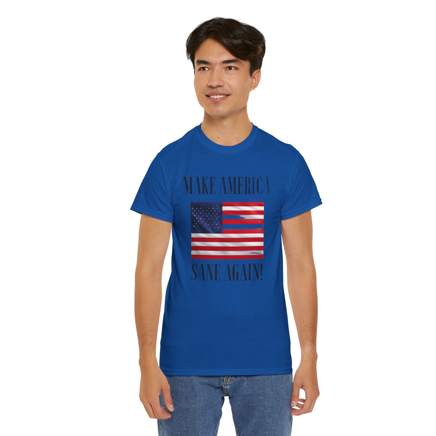 Make America Sane Again! T-Shirt, Unisex Graphic T-Shirt, Political Statement Tee, Anti Fascism, Anti MAGA
